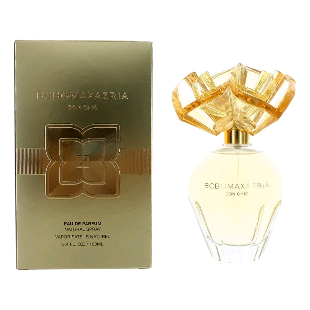 Bottle of BCBGMAXAZRIA Bon Chic by Max Azria, 3.4 oz Eau De Parfum Spray for Women