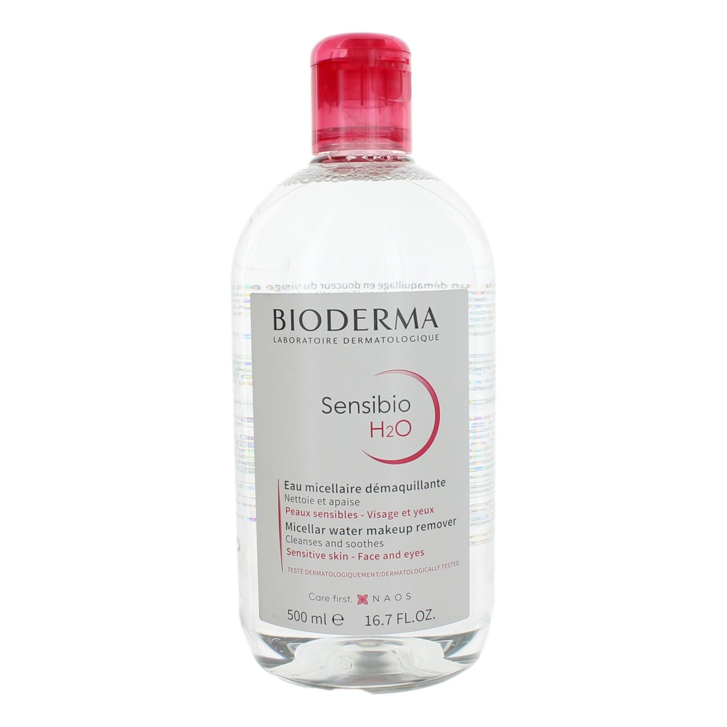 Bottle of Bioderma Sensibio H2O by Bioderma, 16.7 oz Micellar Water Makeup Remover
