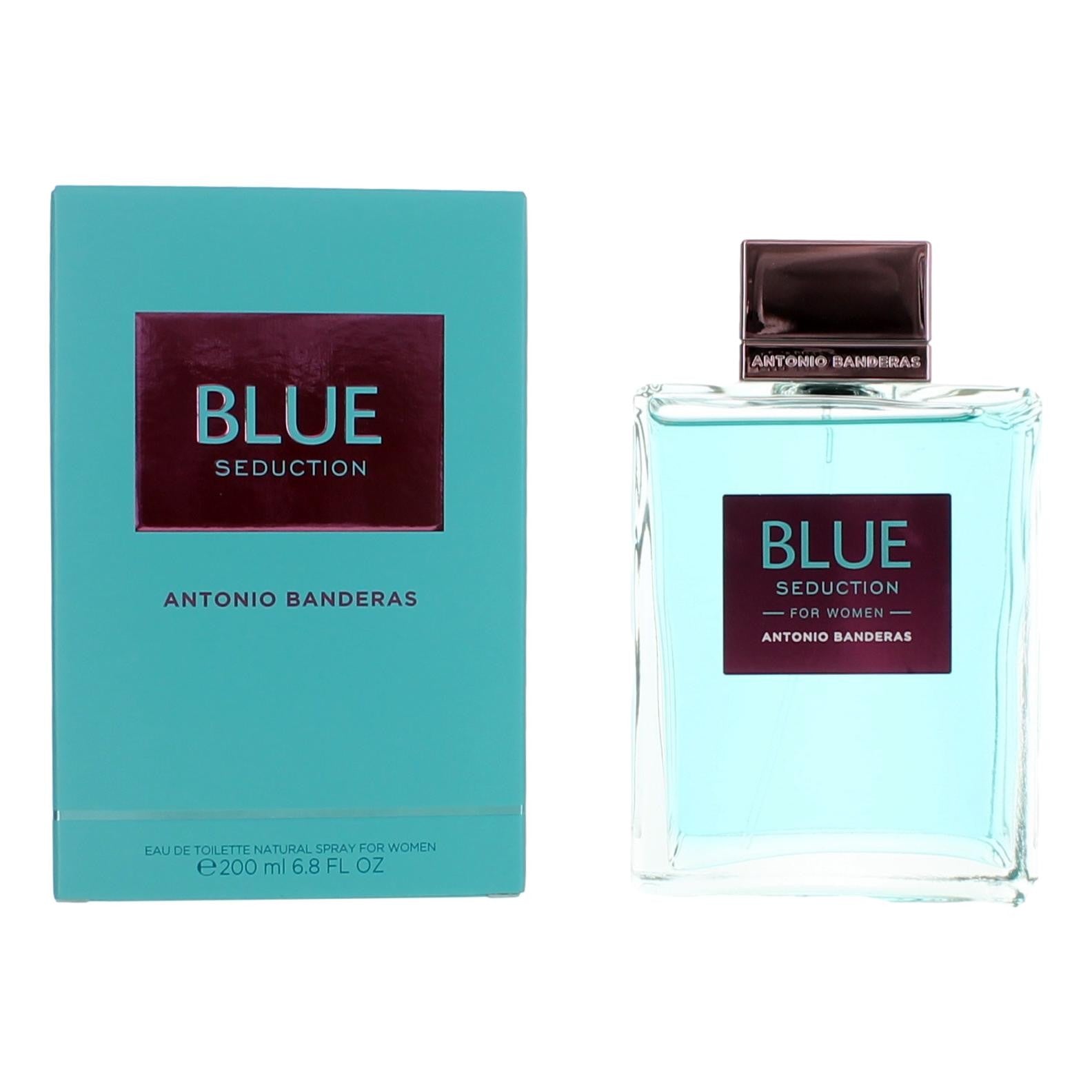 Bottle of Blue Seduction by Antonio Banderas, 6.7 oz Eau De Toilette Spray for Women