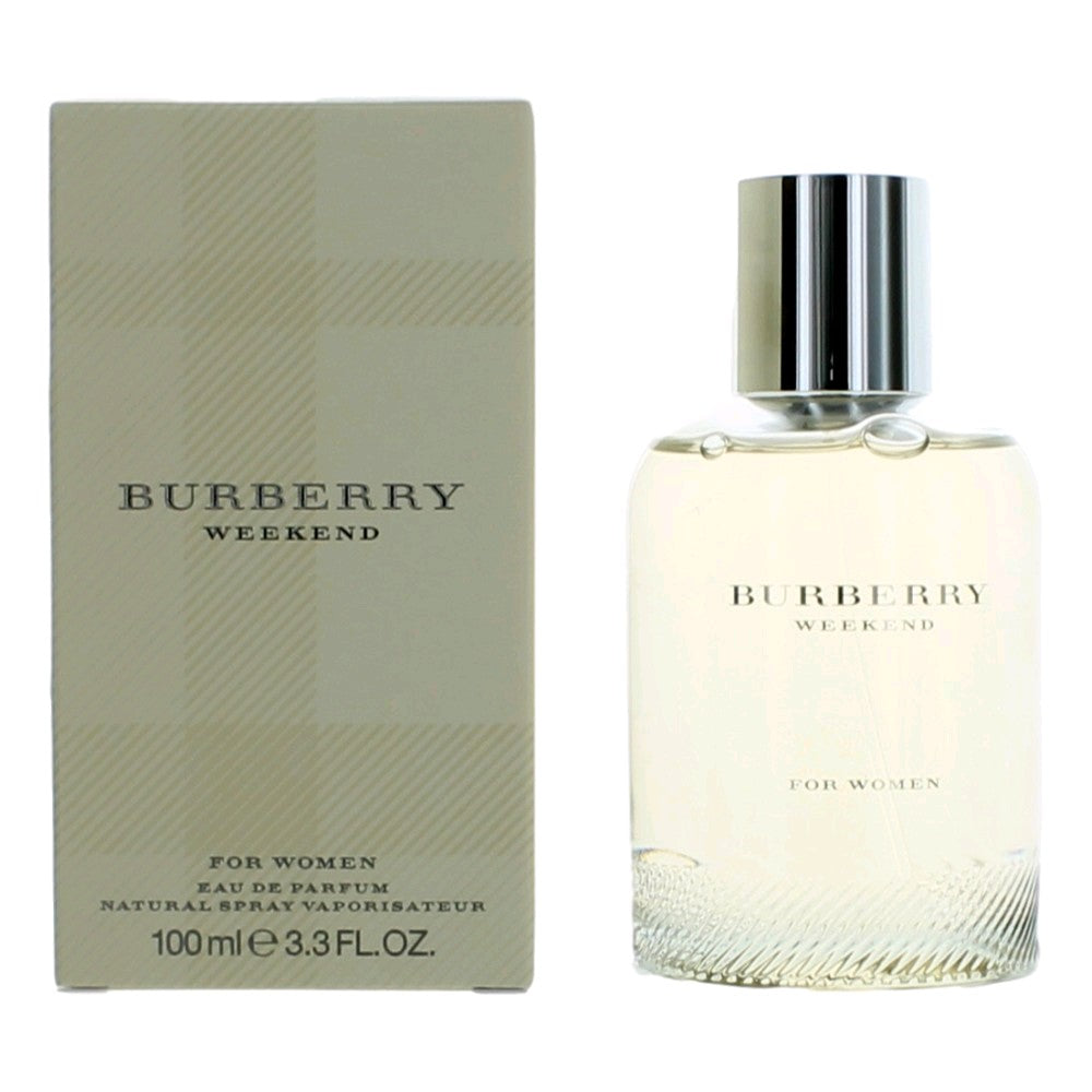 Bottle of Burberry Weekend by Burberry, 3.3 oz Eau De Parfum Spray for Women (Week end)