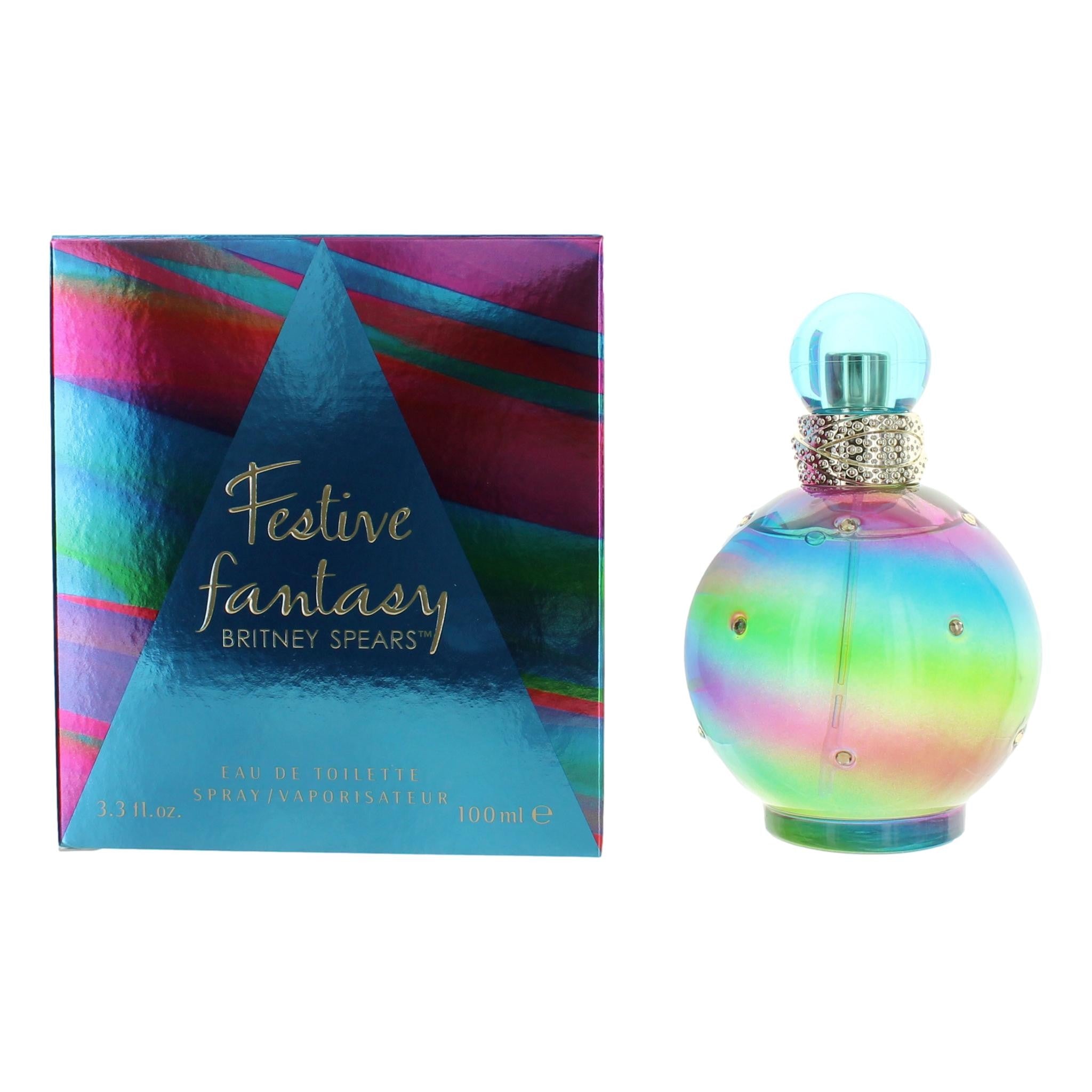 Bottle of Festive Fantasy by Britney Spears, 3.3 oz Eau De Toilette Spray for Women