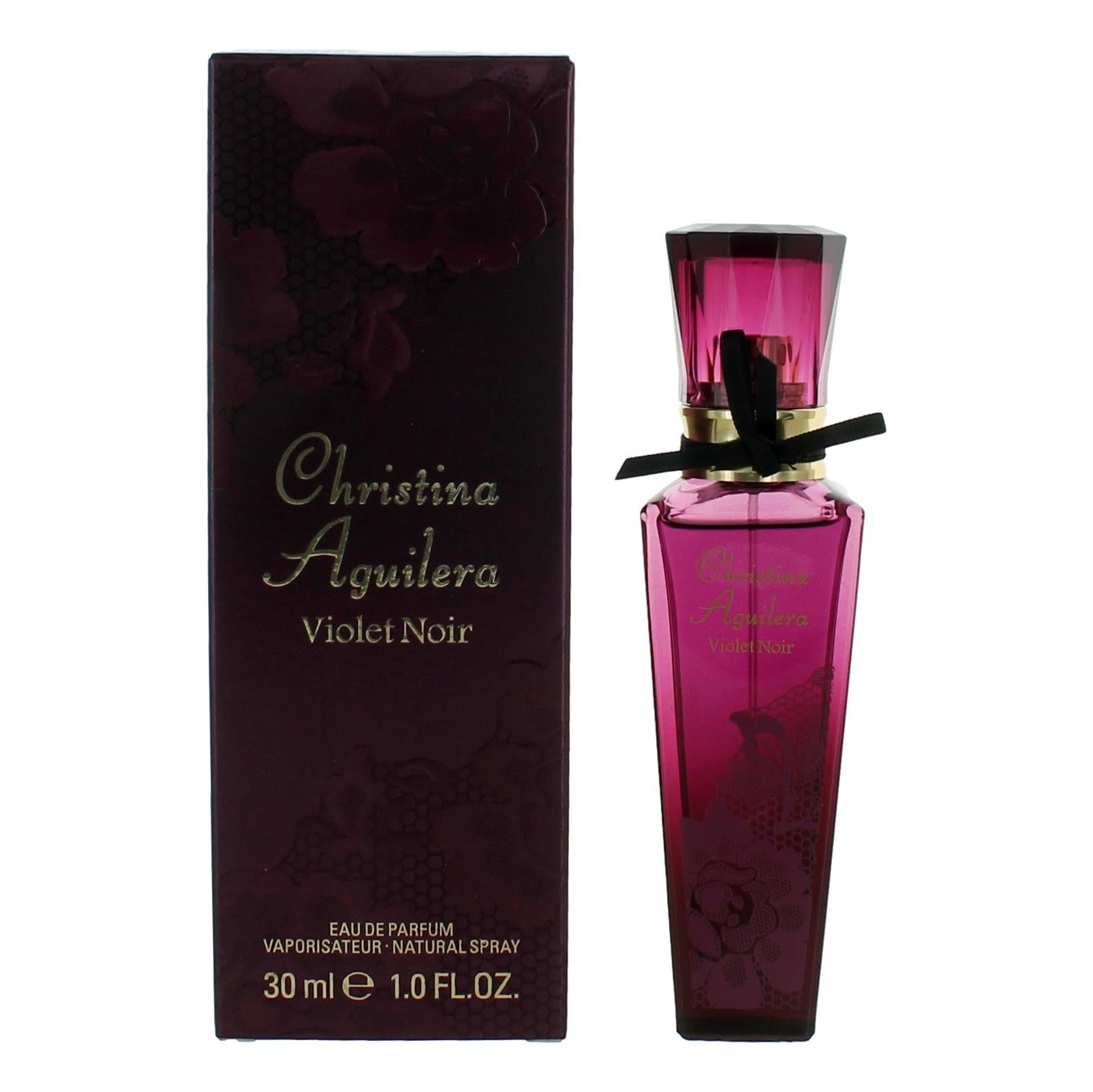 Bottle of Violet Noir by Christina Aguilera, 1 oz Eau De Parfum Spray for Women