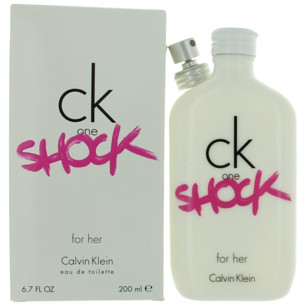 Bottle of CK One Shock by Calvin Klein, 6.7 oz Eau De Toilette Spray for Women