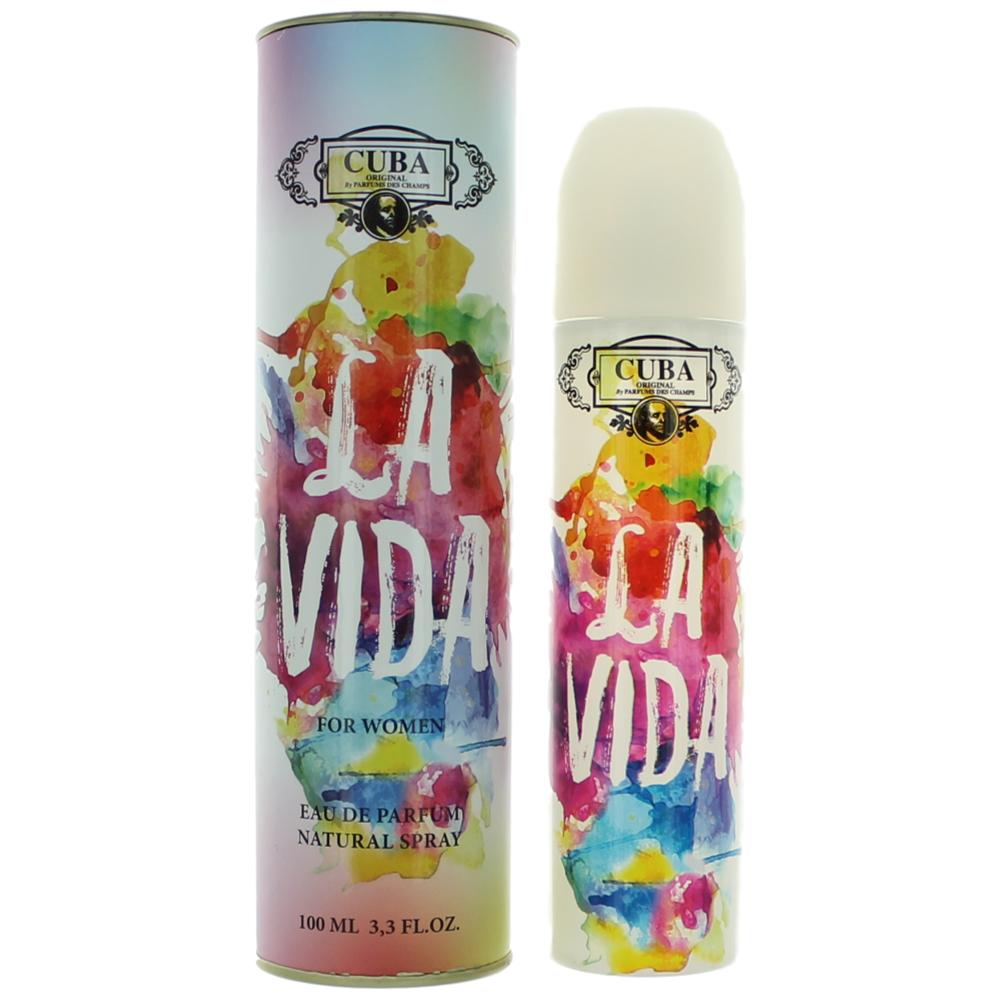 Bottle of Cuba La Vida by Cuba, 3.3 oz Eau De Parfum Spray for Women