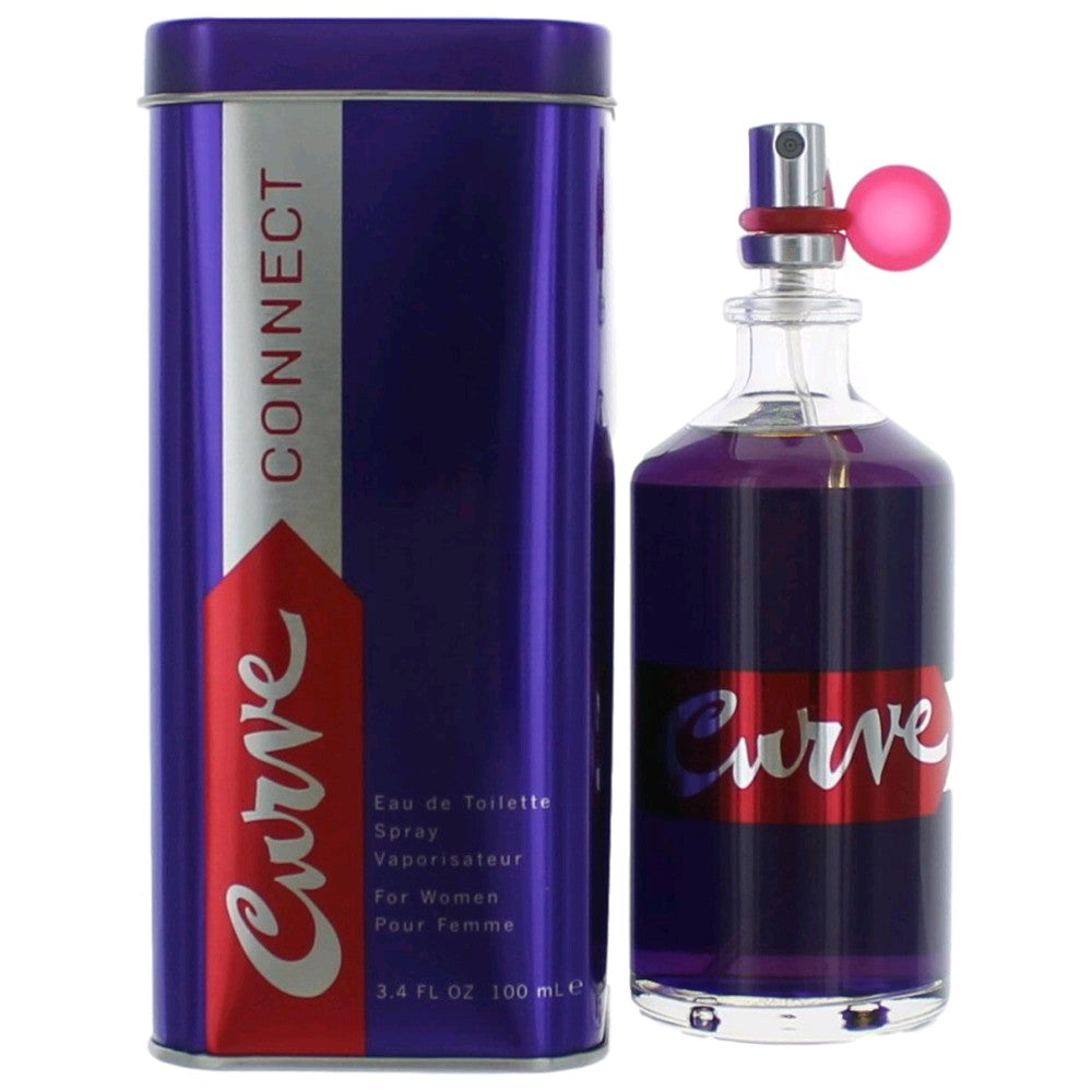 Bottle of Curve Connect by Liz Claiborne, 3.4 oz Eau De Toilette Spray for Women