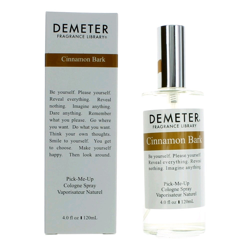 Bottle of Cinnamon Bark by Demeter, 4 oz Cologne Spray for Women