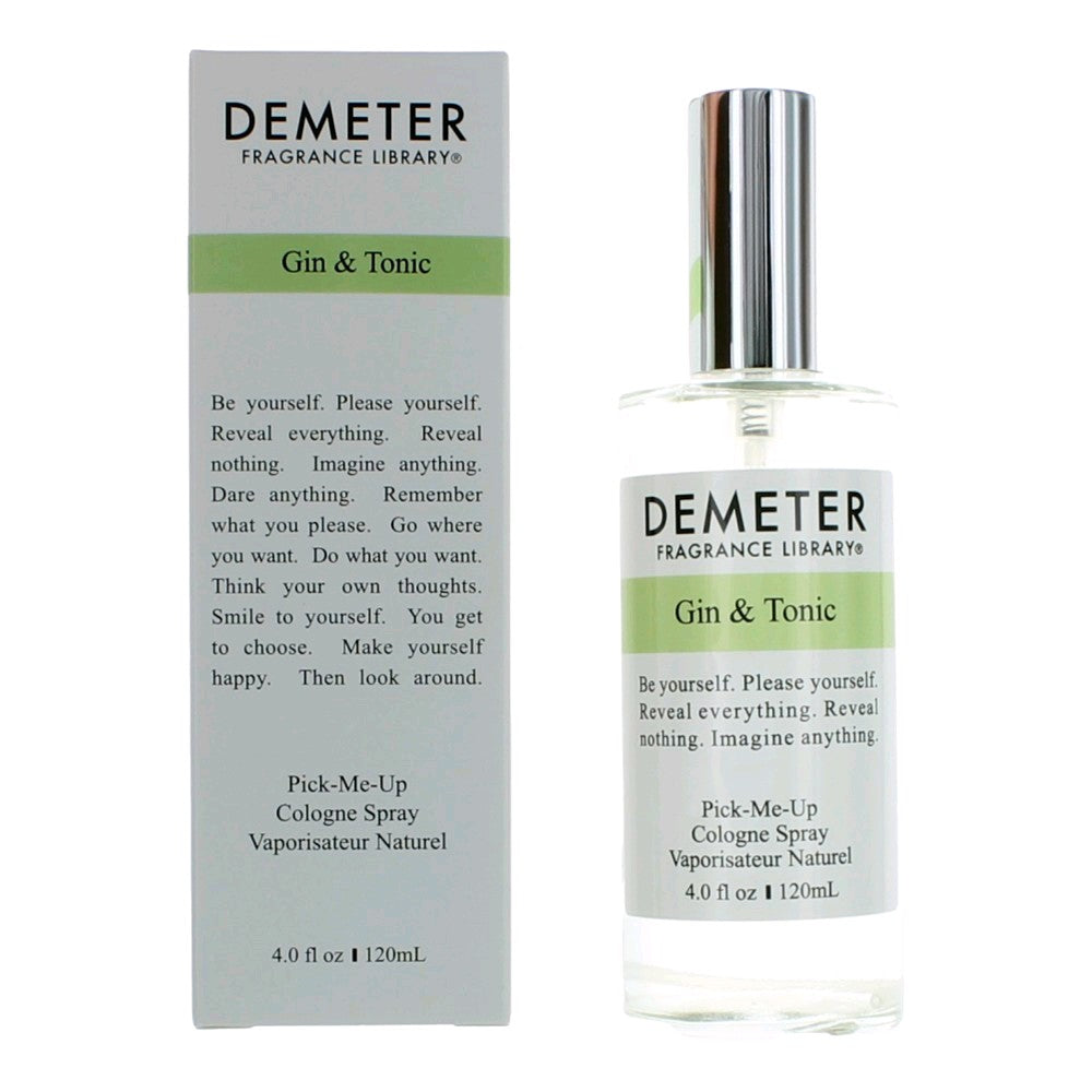 Bottle of Gin & Tonic by Demeter, 4 oz Cologne Spray for Unisex