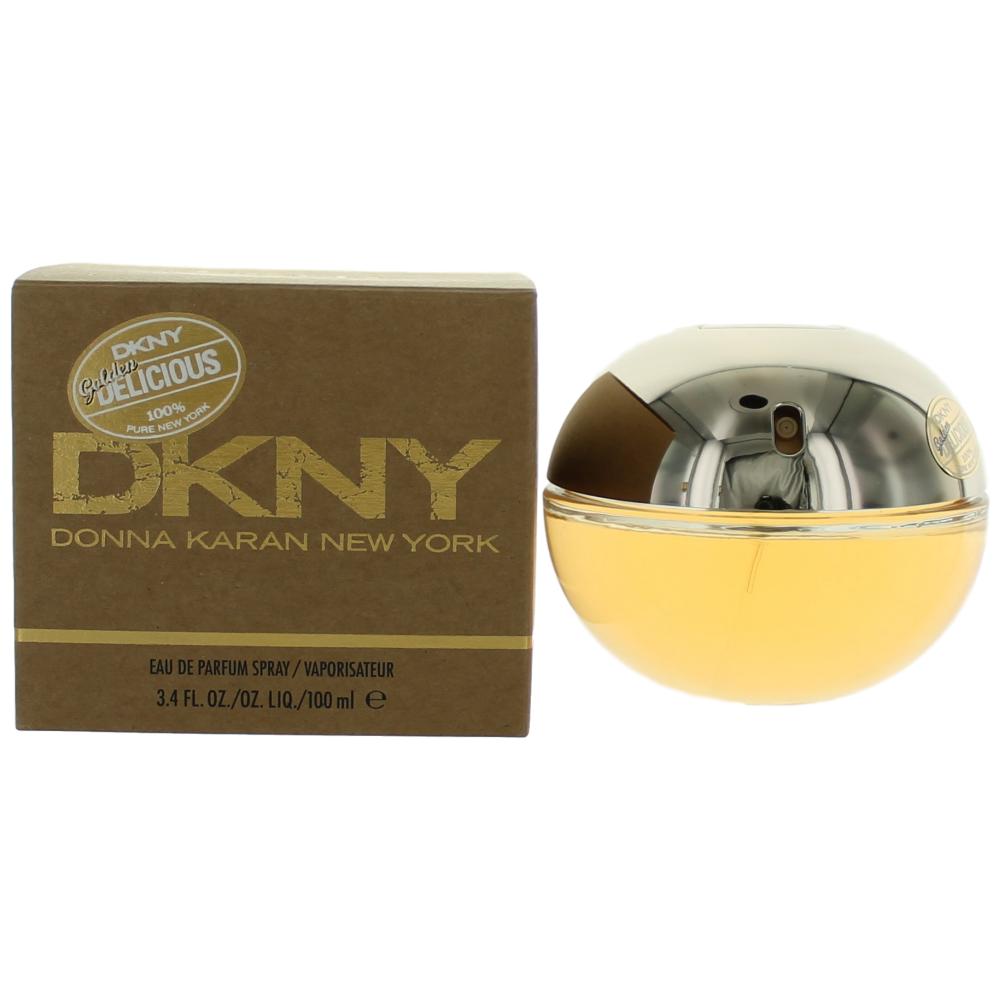 Bottle of DKNY Golden Delicious by Donna Karan, 3.4 oz Eau De Parfum Spray for Women