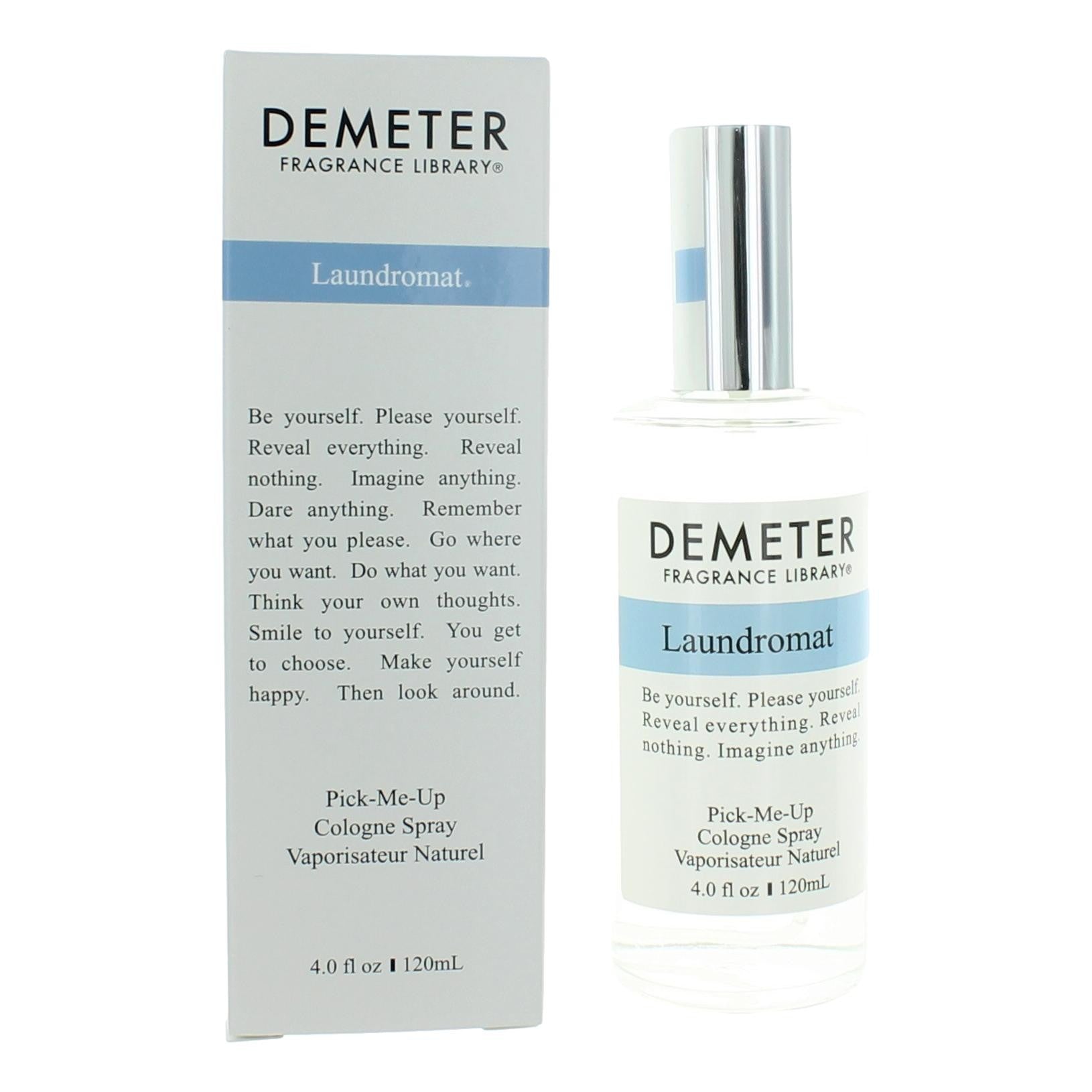 Bottle of Laundromat by Demeter, 4 oz Pick-Me-Up Cologne Spray for Unisex