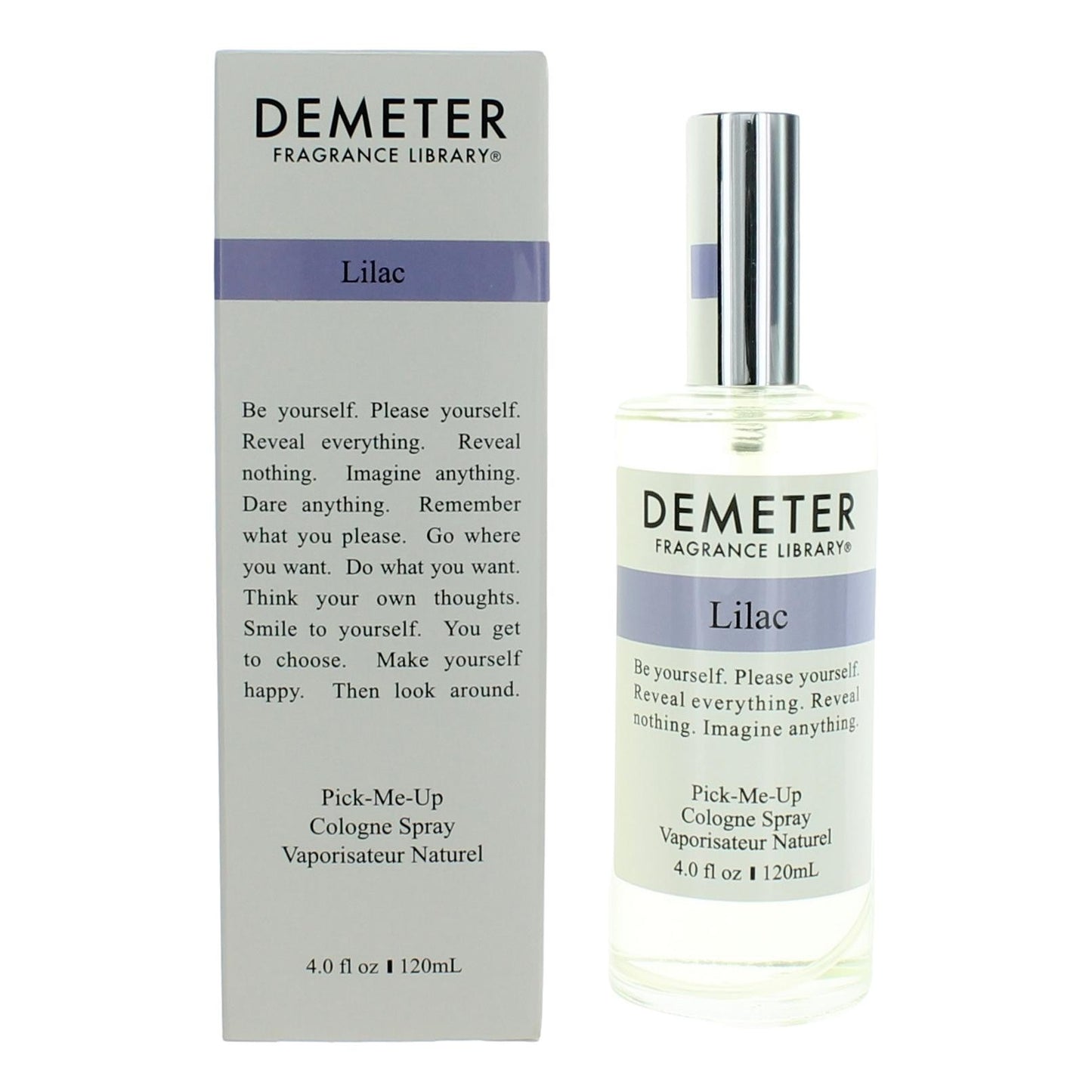 Bottle of Lilac by Demeter, 4 oz Pick-Me-Up Cologne Spray for Women