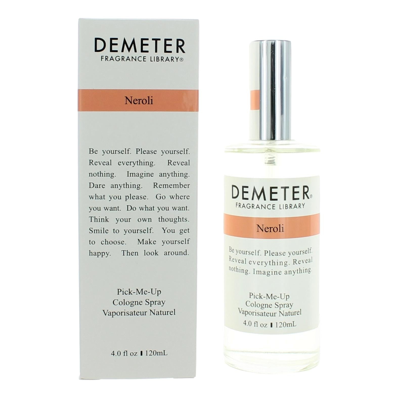 Bottle of Neroli by Demeter, 4 oz Pick-Me-Up Cologne Spray for Unisex