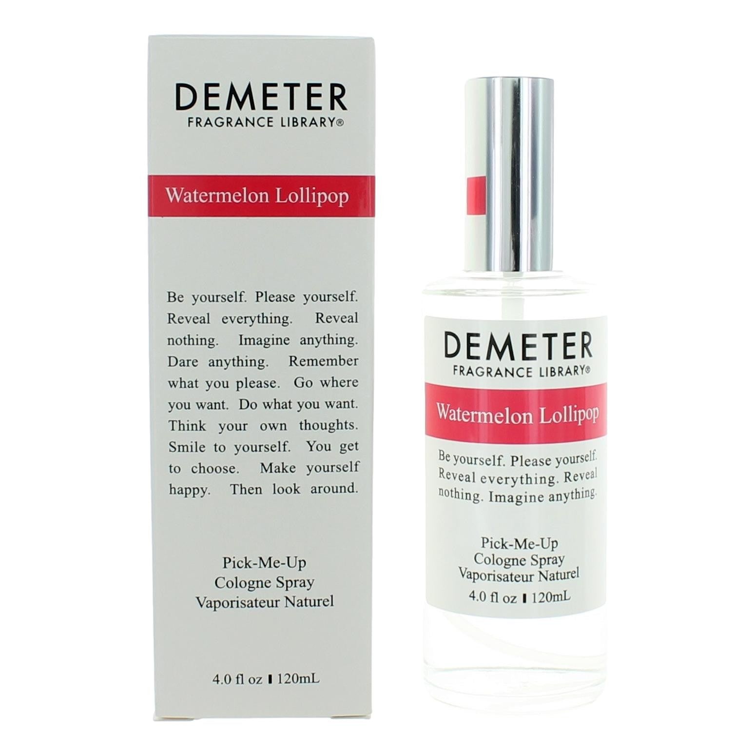 Bottle of Watermelon Lollipop by Demeter, 4 oz Pick-Me-Up Cologne Spray for Women