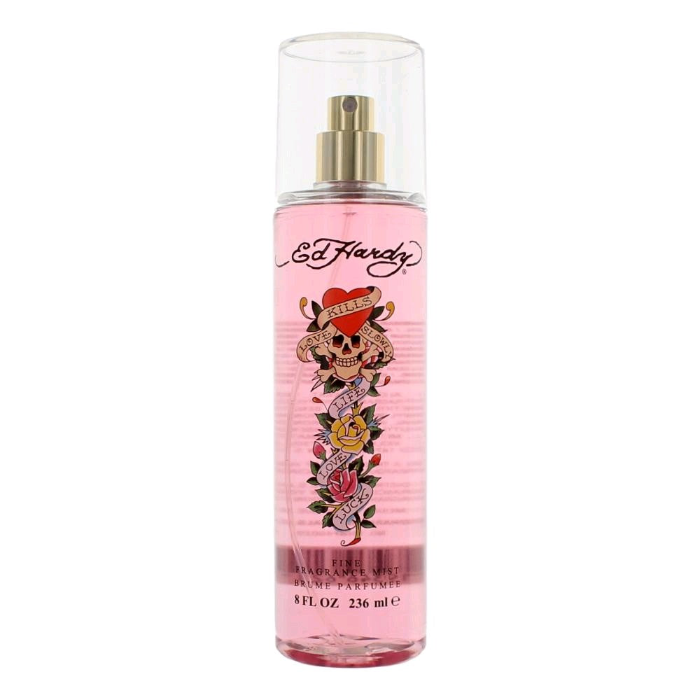 Bottle of Ed Hardy by Christian Audigier, 8 oz Fine Fragrance Mist for Women