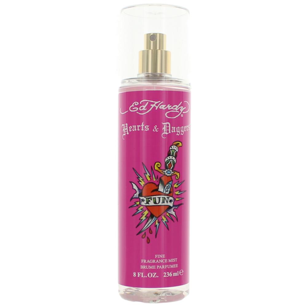 Bottle of Ed Hardy Hearts & Daggers by Christian Audigier, 8 oz Fine Fragrance Mist for Women