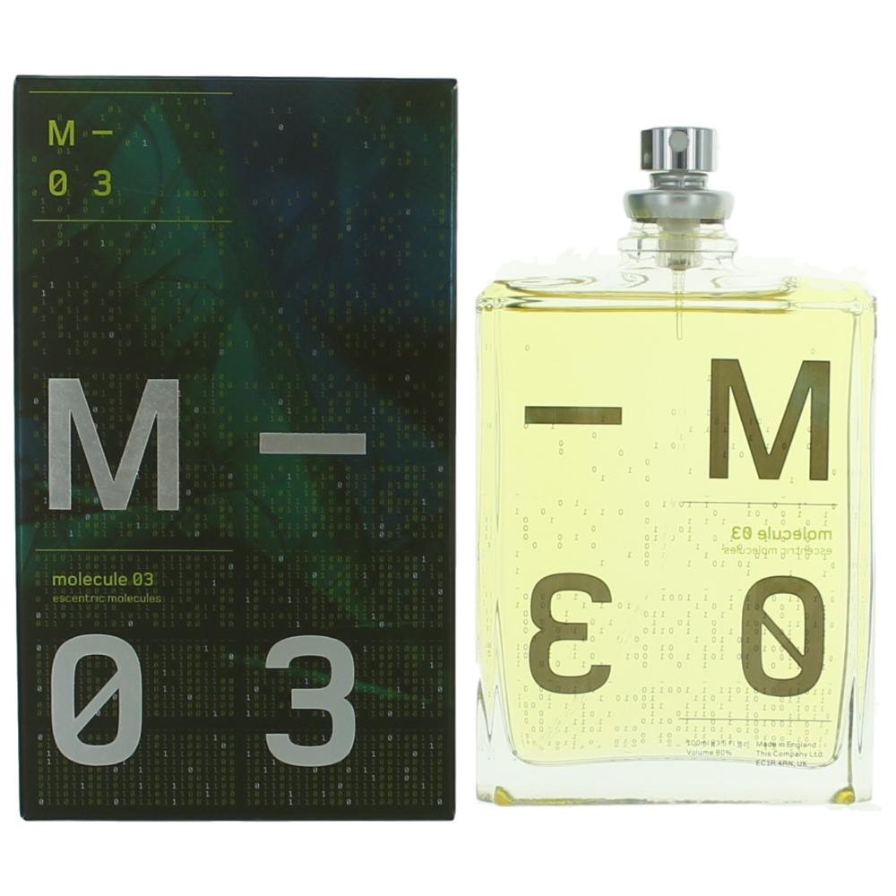 Bottle of Molecule 03 by Escentric Molecules, 3.5 oz Eau De Toilette Spray Unisex