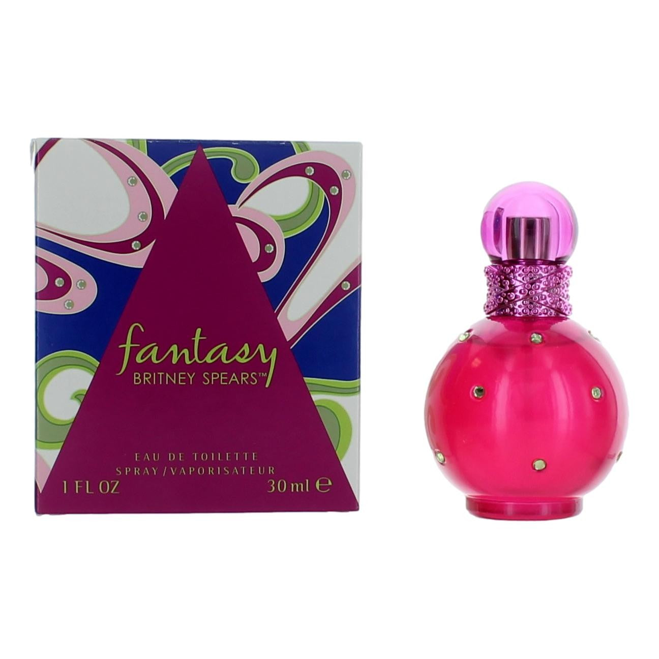 Bottle of Fantasy by Britney Spears, 1 oz Eau de Toilette Spray for Women