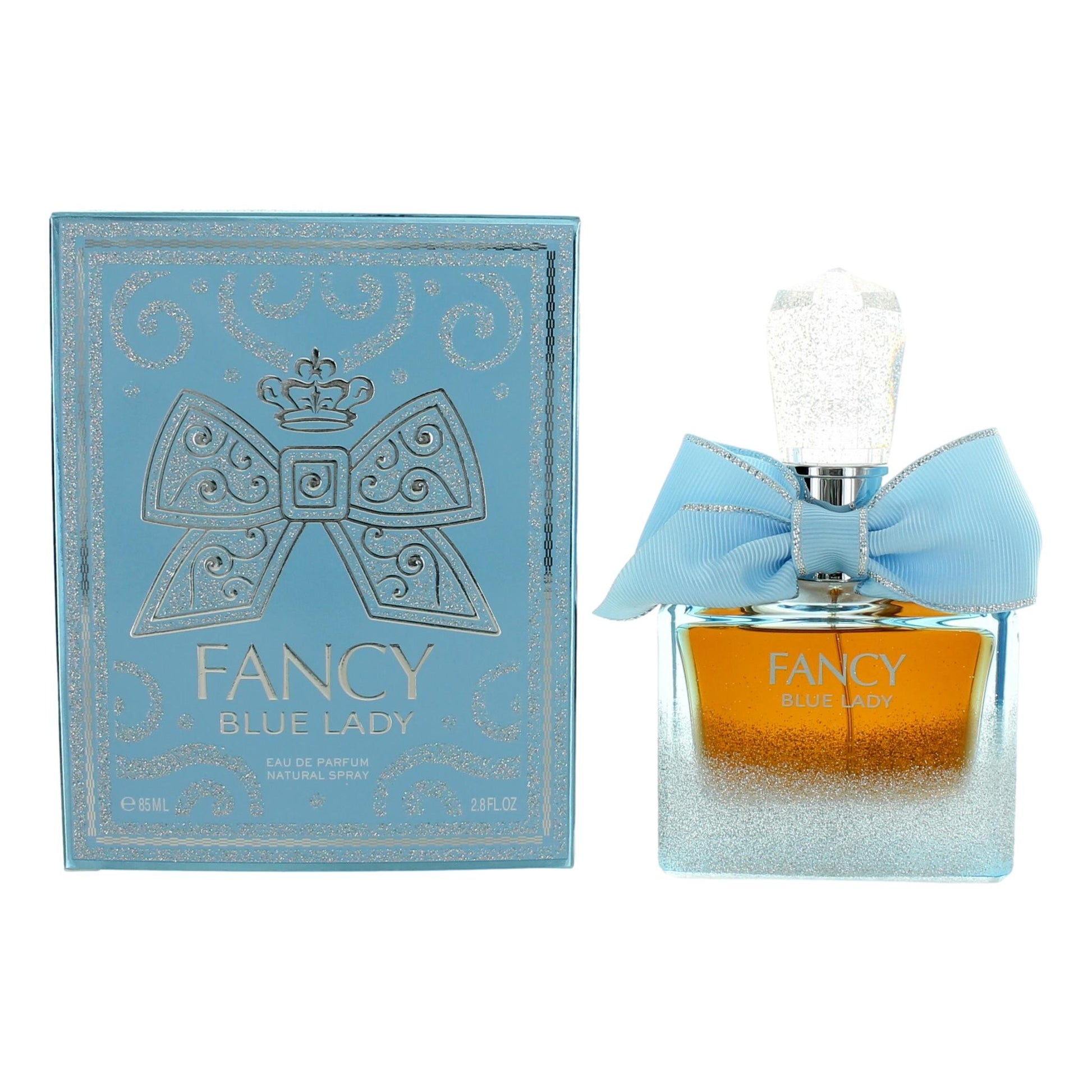 Bottle of Fancy Blue Lady by Johan. b, 2.8 oz Eau De Parfum Spray for Women