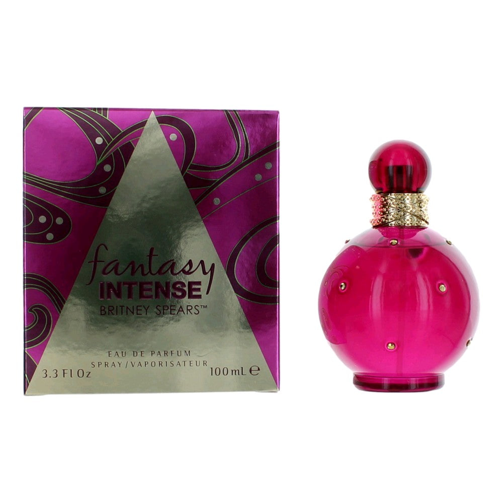 Bottle of Fantasy Intense by Britney Spears, 3.4 oz Eau De Parfum Spray for Women