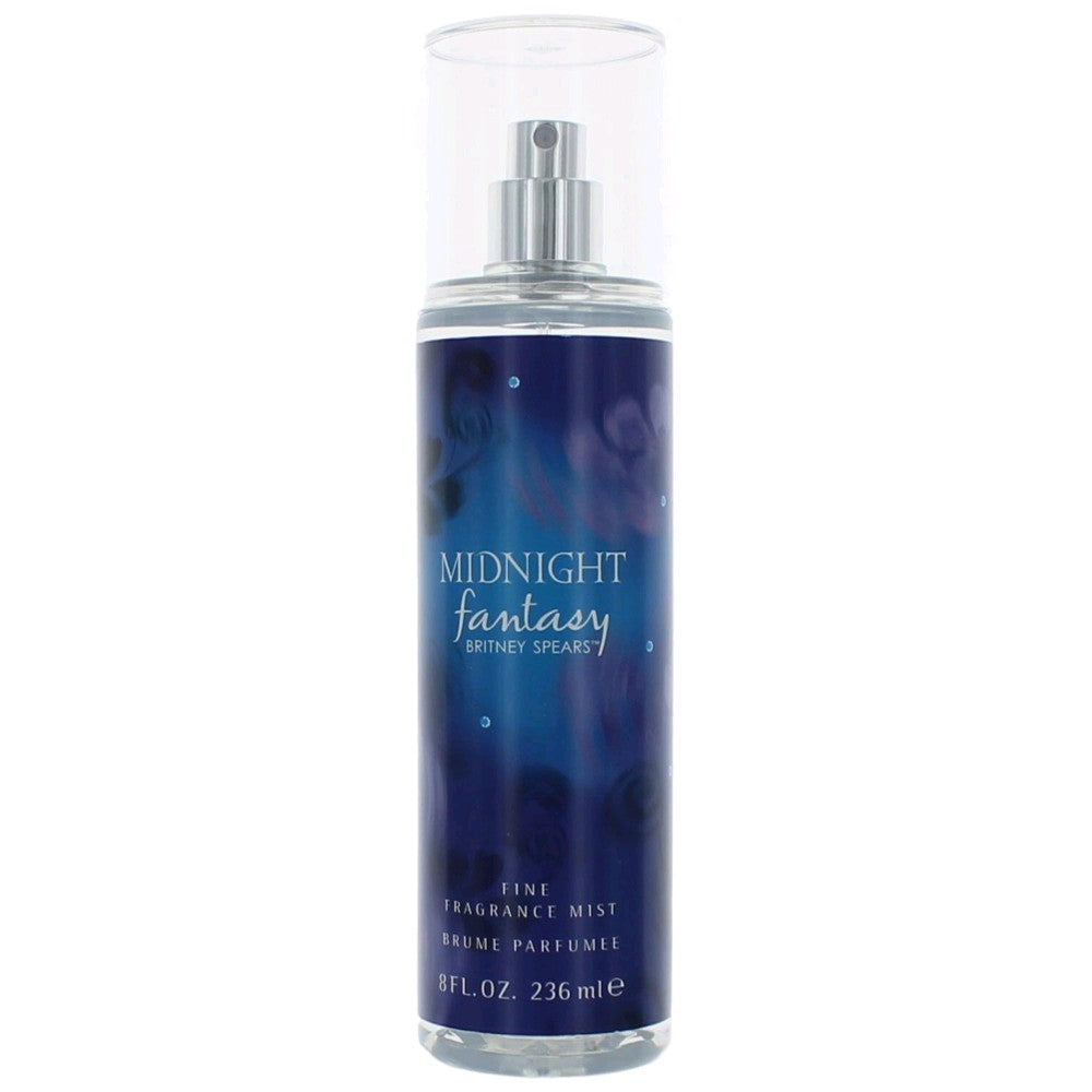 Bottle of Fantasy Midnight by Britney Spears, 8 oz Fine Fragrance Mist for Women