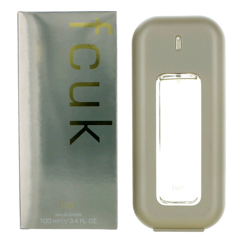 Bottle of FCUK by French Connection, 3.4 oz Eau De Toilette Spray for Women (F.C.U.K)