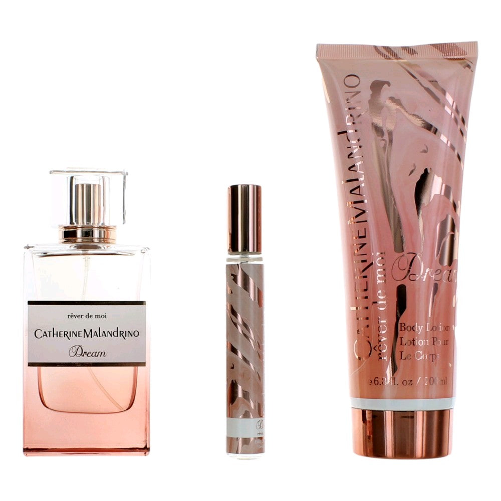 Bottle of Dream by Catherine Malandrino, 3 Piece Gift Set for Women