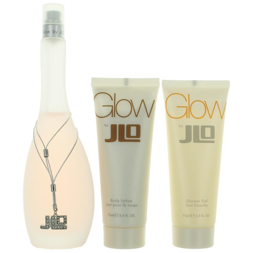 Bottle of Glow by J.Lo, 3 Piece Gift Set for Women (Jennifer Lopez)