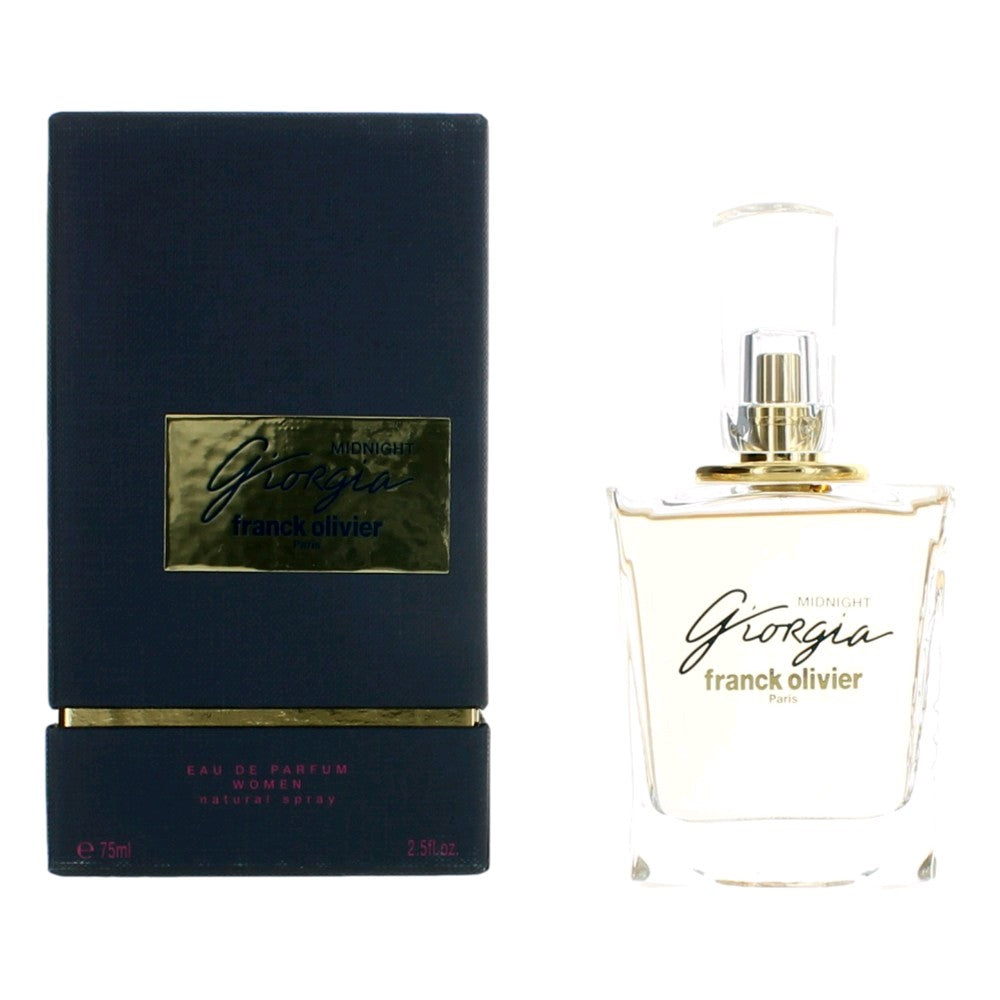 Bottle of Giorgia Midnight by Franck Olivier, 2.5 oz Eau De Parfum Spray for Women