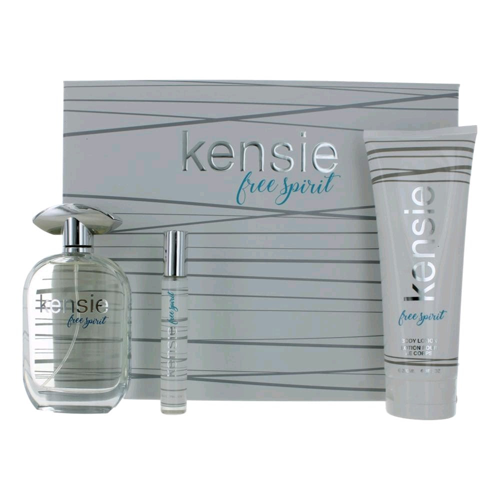 Bottle of Kensie Free Spirit by Kensie, 3 Piece Gift Set for Women