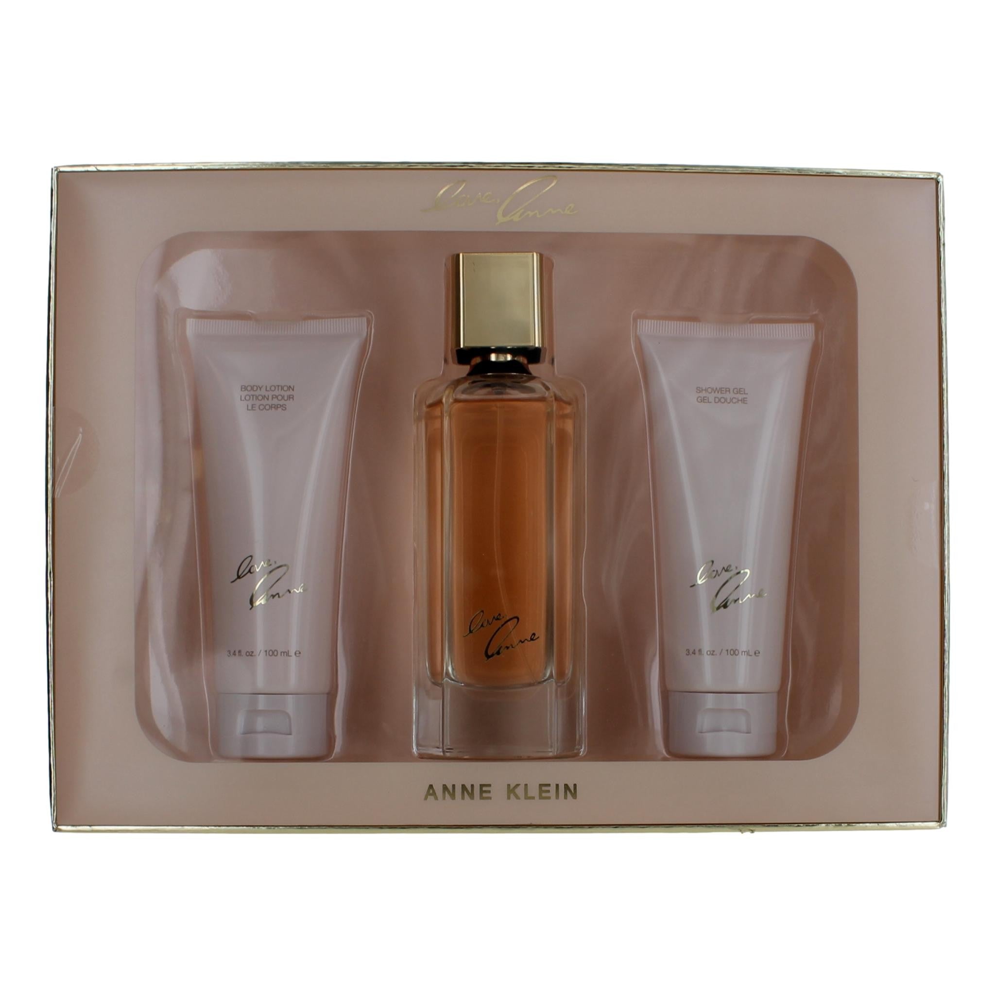 Bottle of Love Anne by Anne Klein, 3 Piece Gift Set for Women