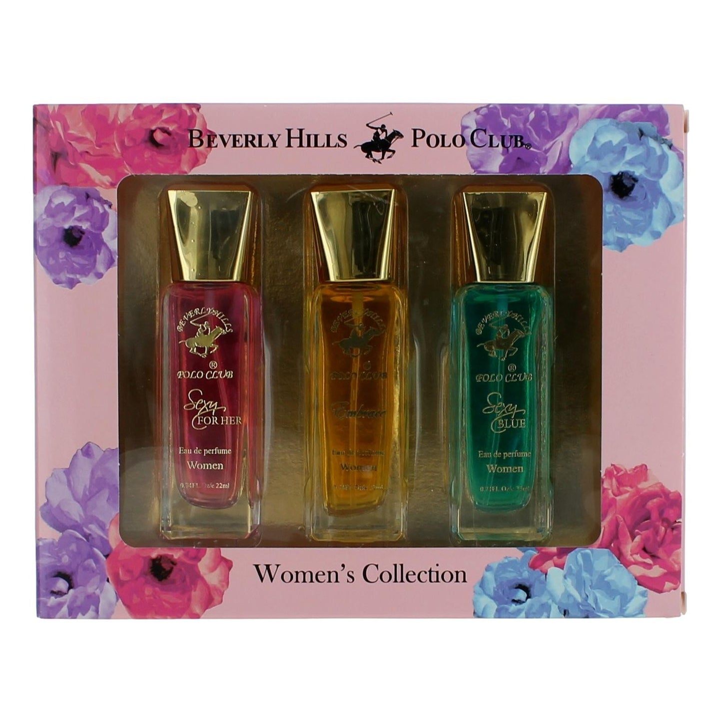 Bottle of BHPC Woman's Collection by Beverly Hills Polo Club, 3 Piece Variety Set for Women with Embrace