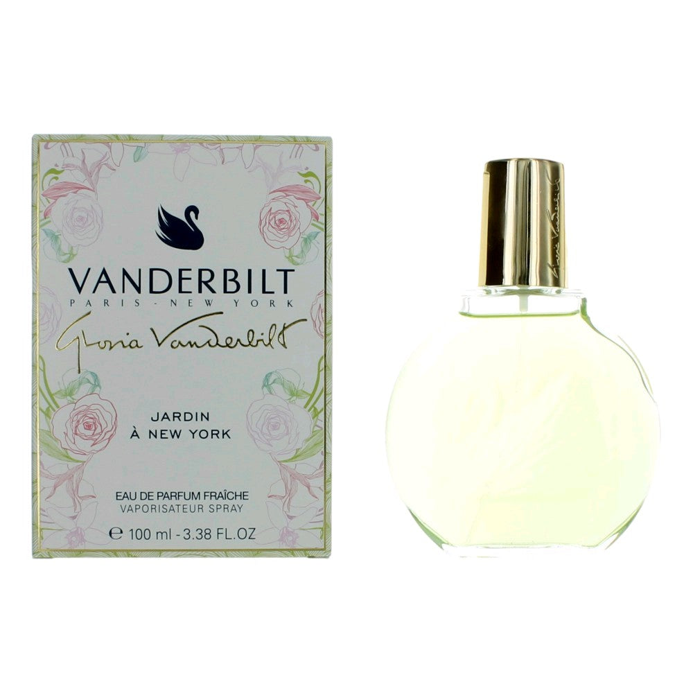 Bottle of Vanderbilt Jardin A New York by Gloria Vanderbilt, 3.3 oz Eau De Parfum Fraiche Spray for Women