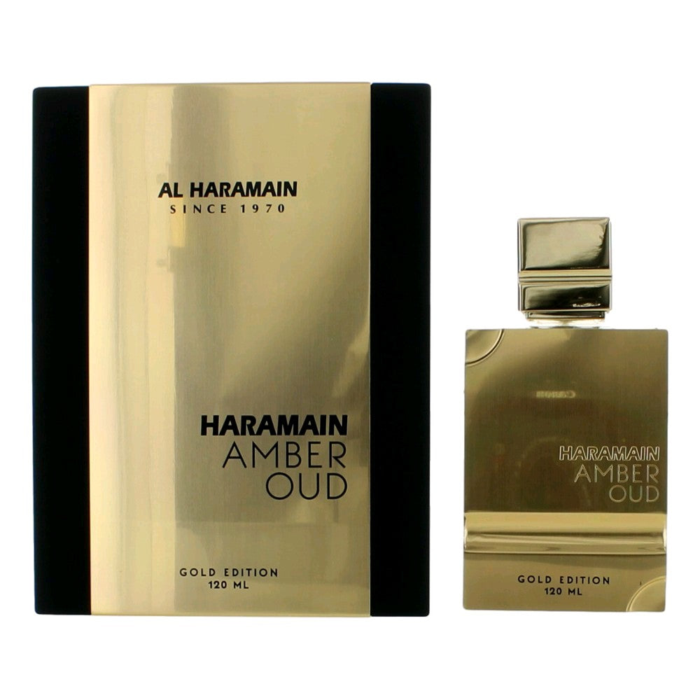 Bottle of Amber Oud Gold Edition by Al Haramain, 4 oz Eau De Parfum Spray Unisex
