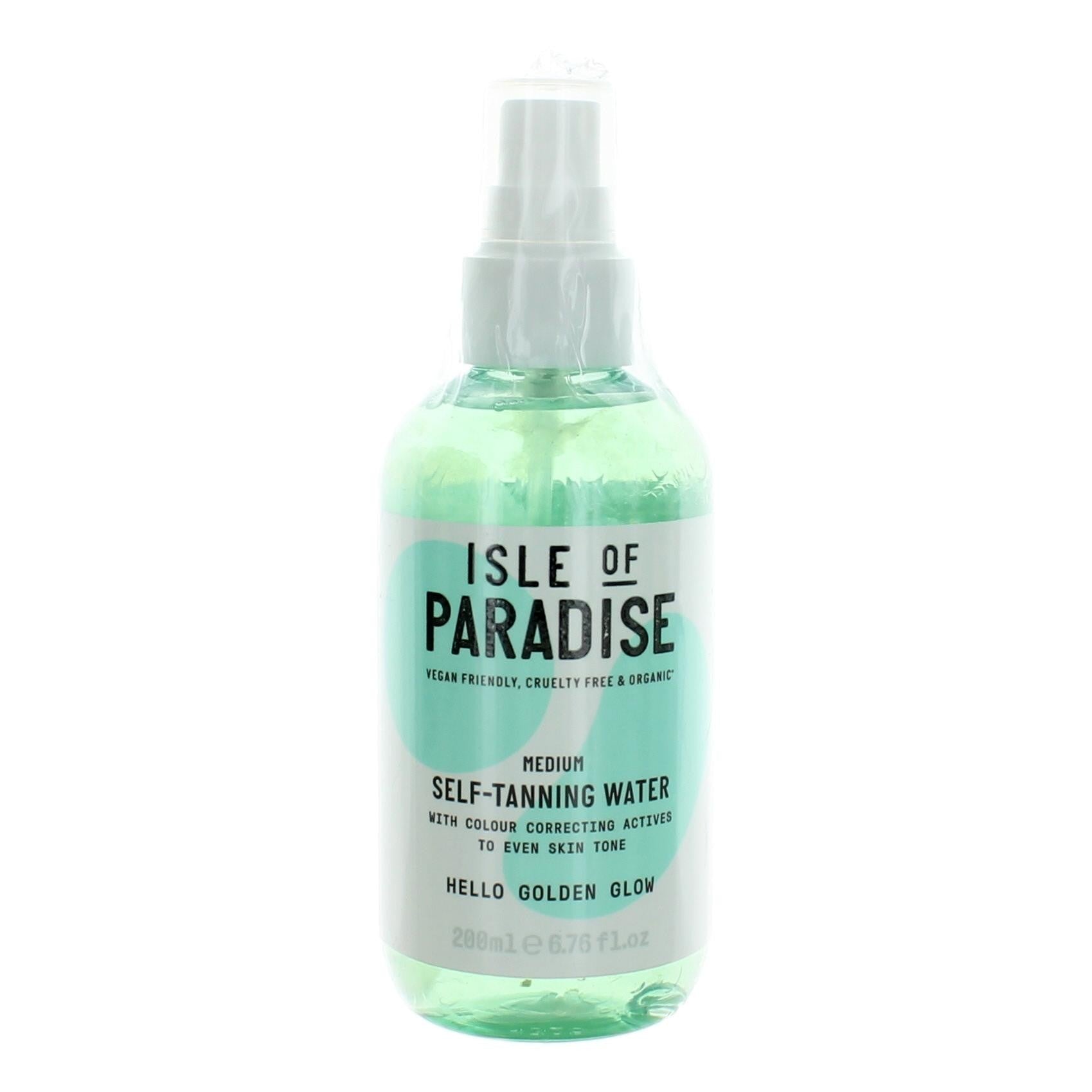 Bottle of Isle of Paradise Hello Golden Glow by Isle of Paradise, 6.76  oz Self Tanning Water - Medium