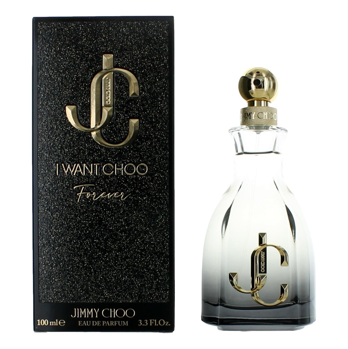 Bottle of I Want Choo Forever by Jimmy Choo, 3.3 oz Eau De Parfum Spray for Women
