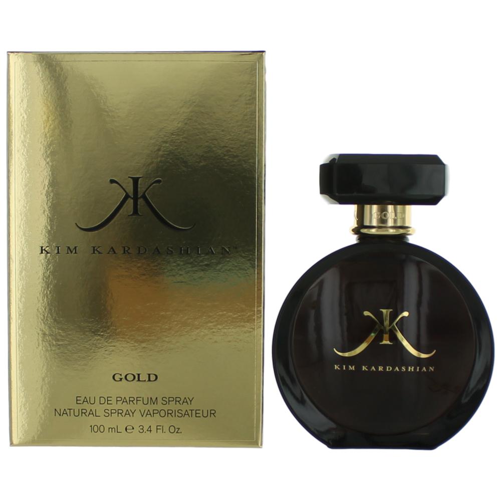 Bottle of Kim Kardashian Gold by Kim Kardashian, 3.4 oz Eau De Parfum Spray for Women
