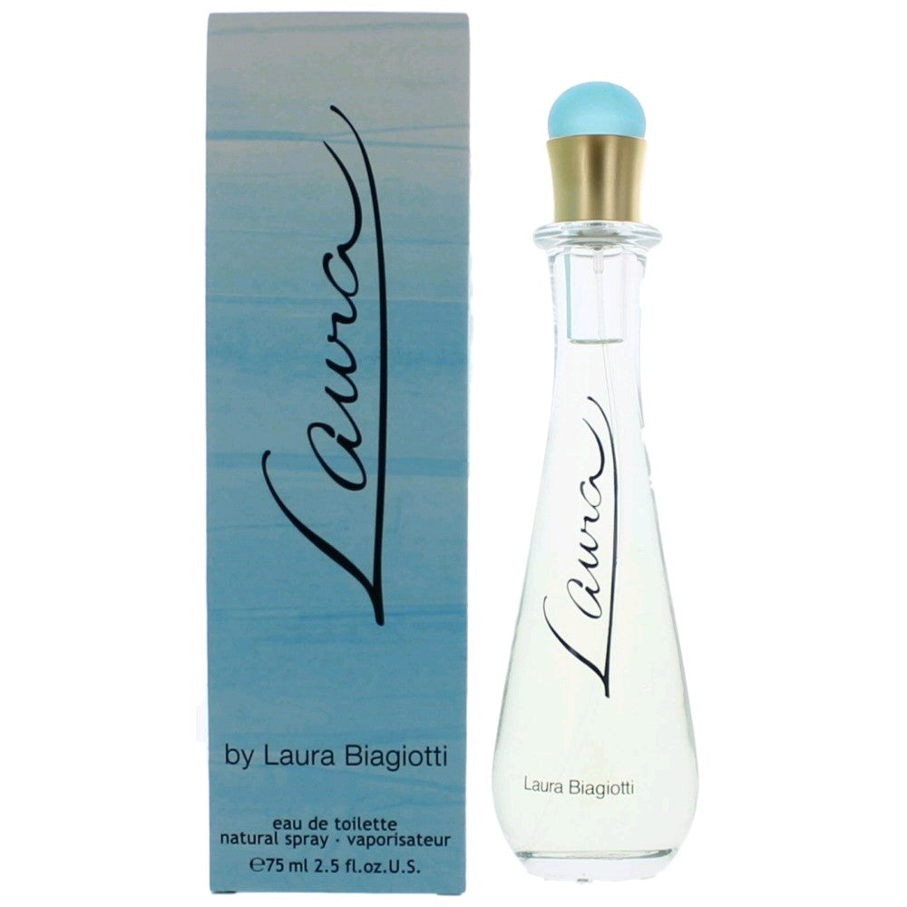 Bottle of Laura by Laura Biagiotti, 2.5 oz Eau De Toilette Spray for Women