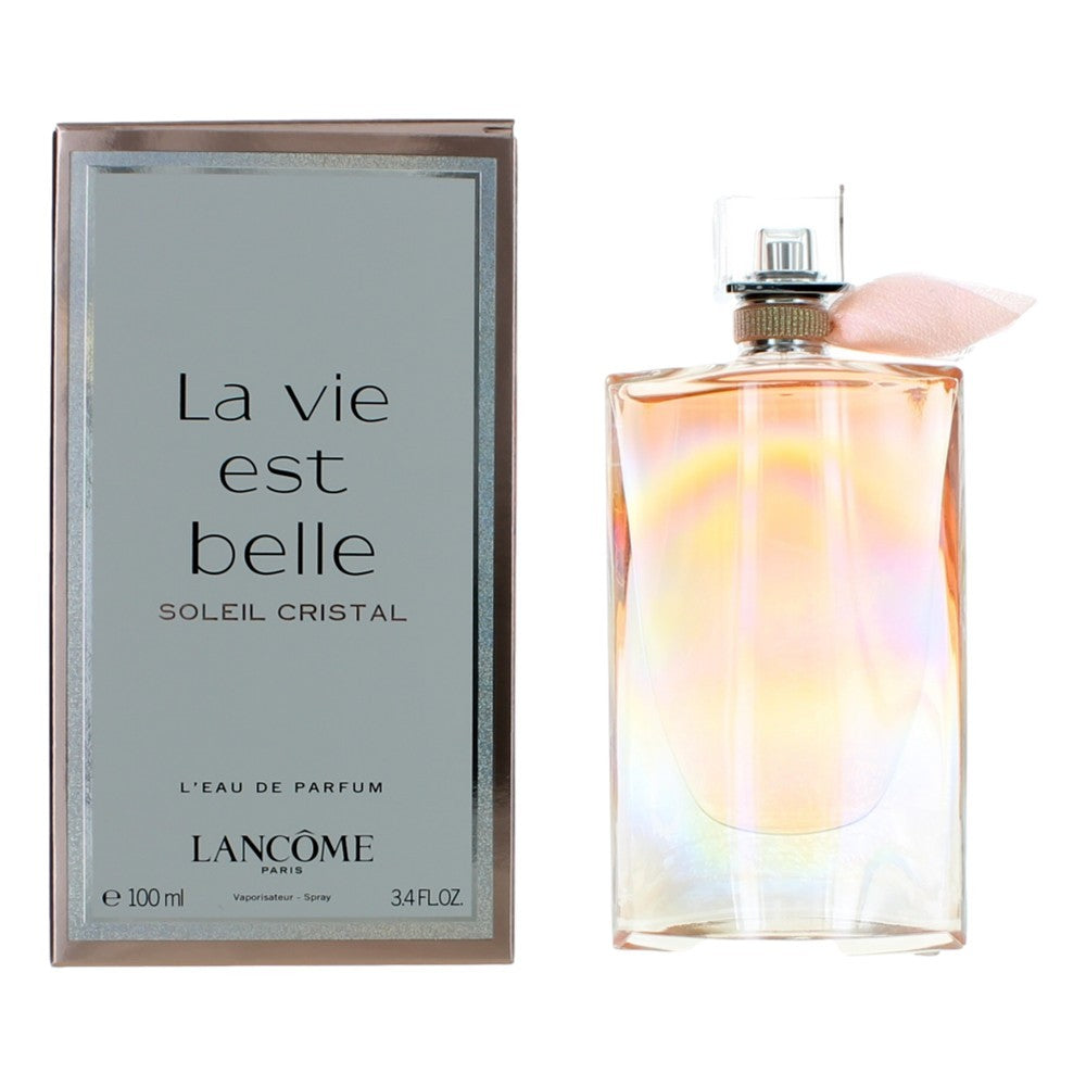 Bottle of La Vie Est Belle Soleil Crystal by Lancome, 3.4 oz Eau De Parfum Spray for Women