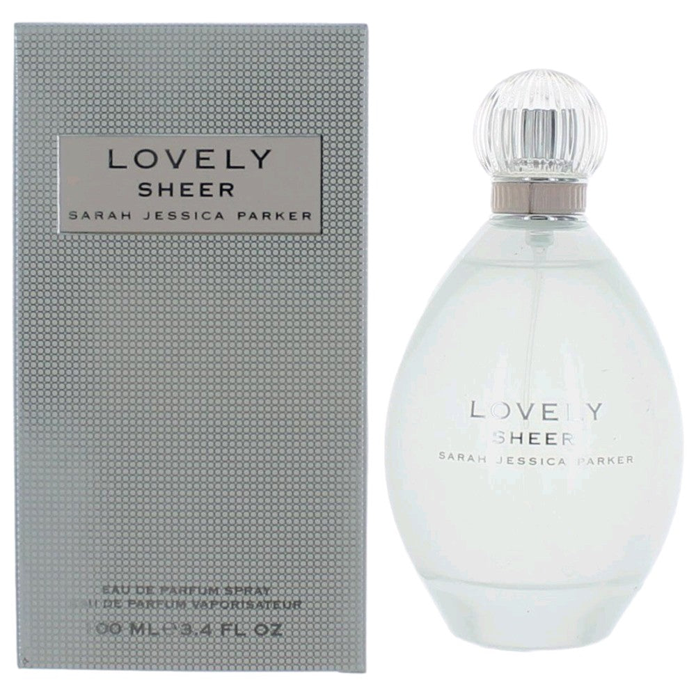 Bottle of Lovely Sheer by Sarah Jessica Parker, 3.4 oz Eau De Parfum Spray for Women