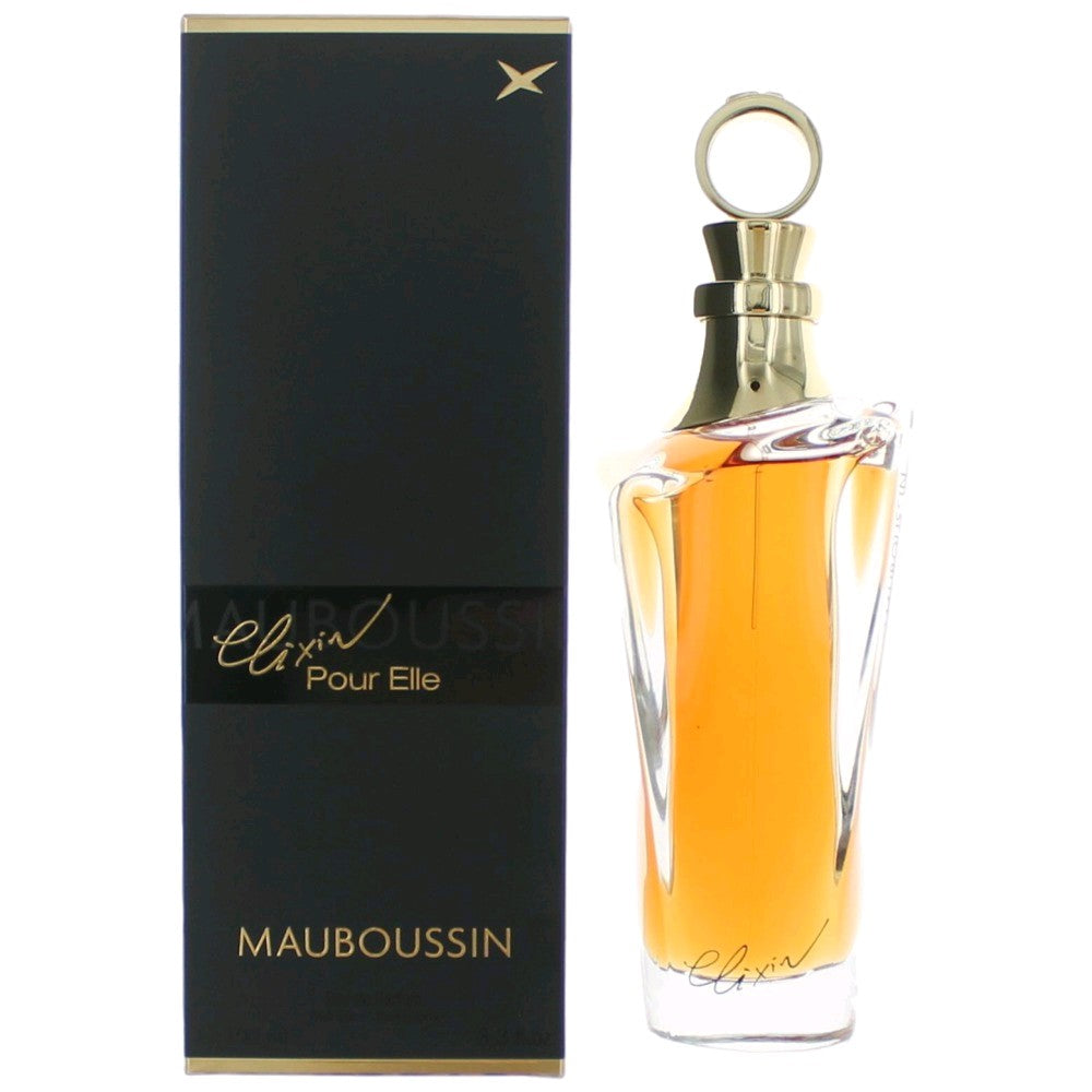 Bottle of Elixir Pour Elle by Mauboussin, 3.3 oz Eau De Parfum Spray for Women