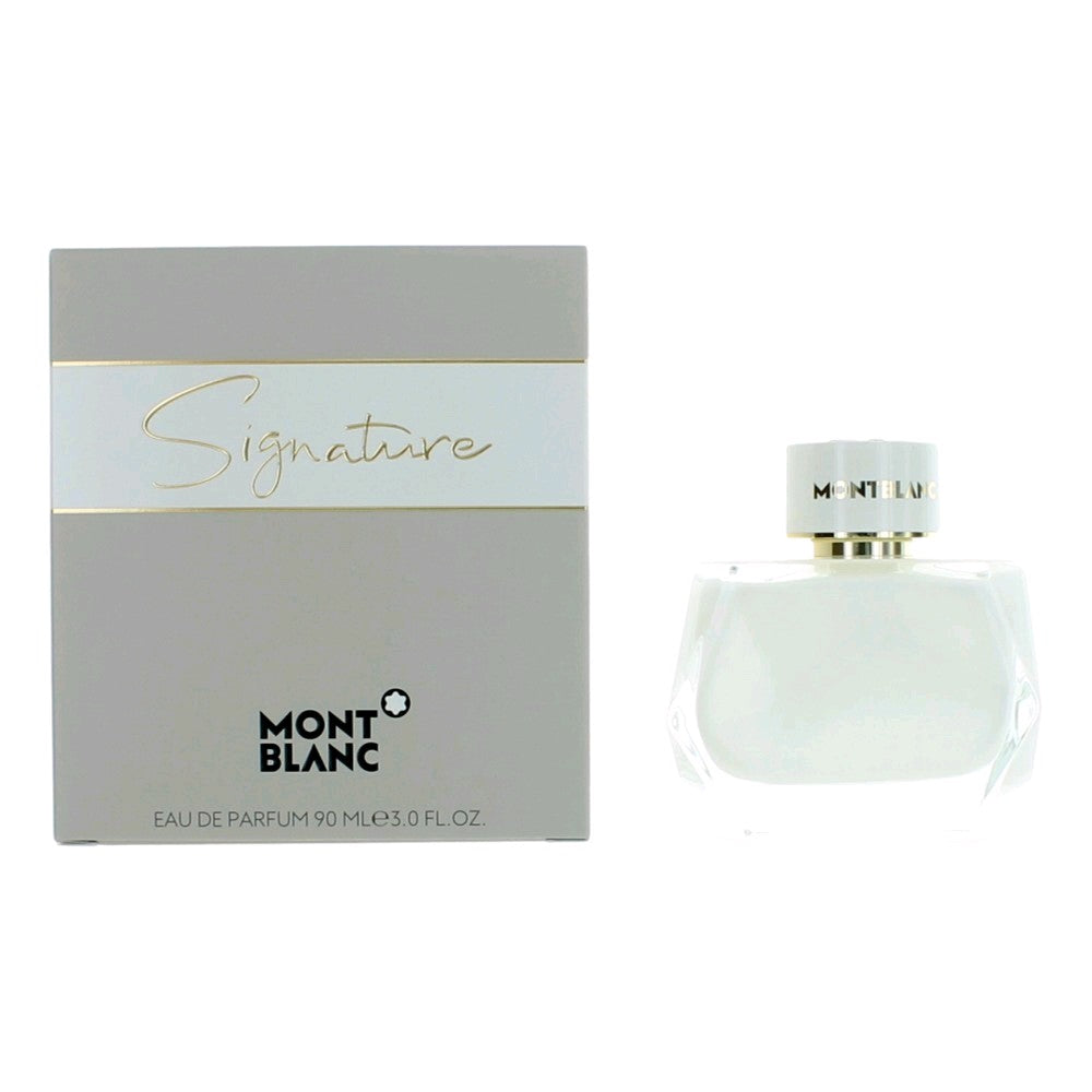 Bottle of Signature by Mont Blanc, 3 oz Eau De Parfum Spray for Women