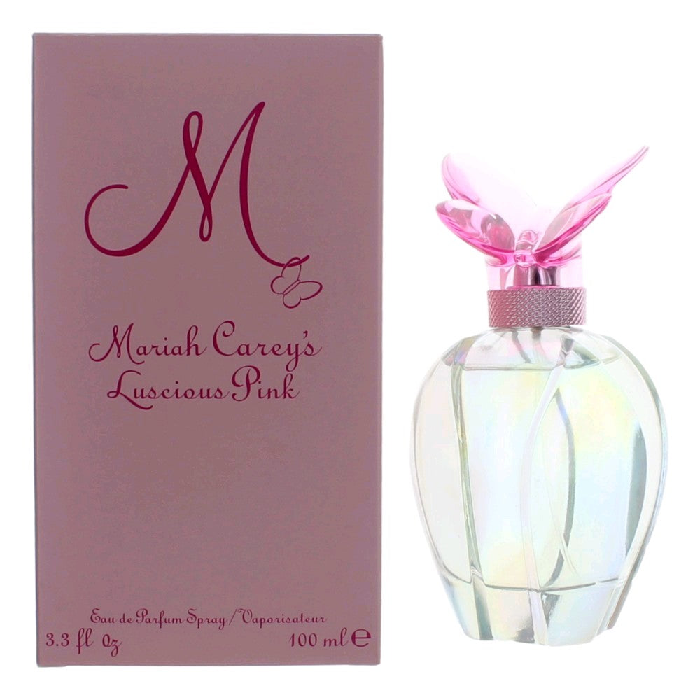 Bottle of M Luscious Pink by Mariah Carey, 3.3 oz Eau De Parfum Spray for Women