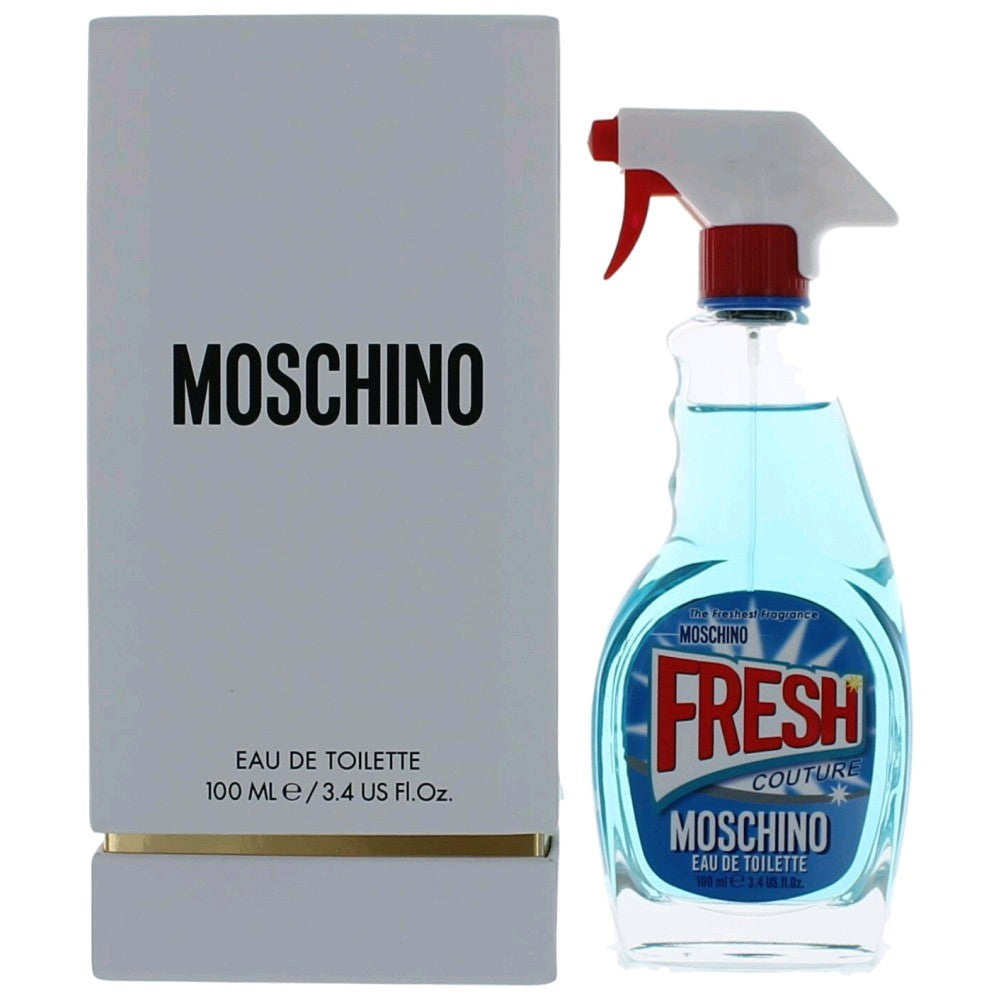 Bottle of Moschino Fresh Couture by Moschino, 3.4 oz Eau De Toilette Spray for Women