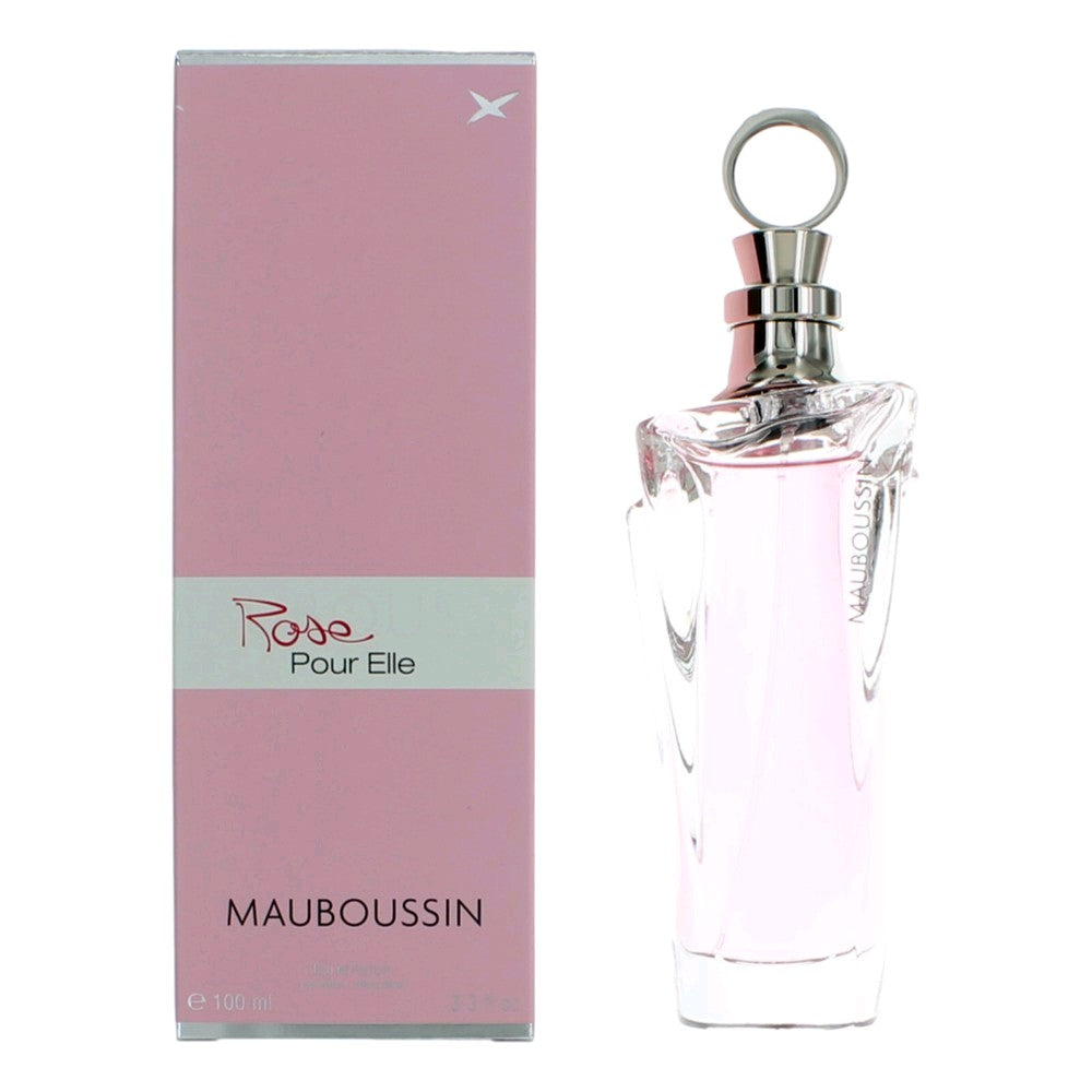 Bottle of Mauboussin Rose Pour Elle by Mauboussin, 3.4 oz Eau De Parfum Spray for Women