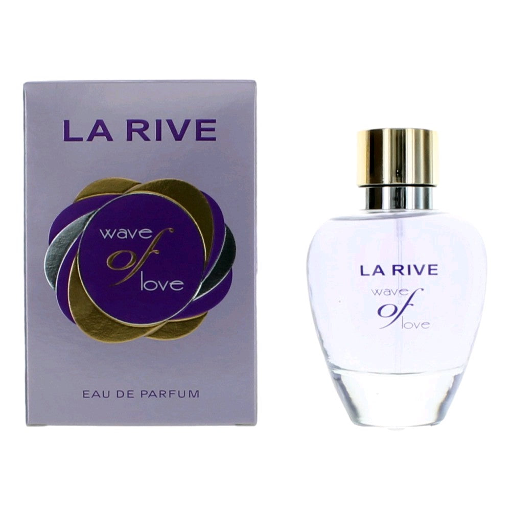 Bottle of Wave Of Love by La Rive, 3.4 oz Eau De Parfum Spray For Women