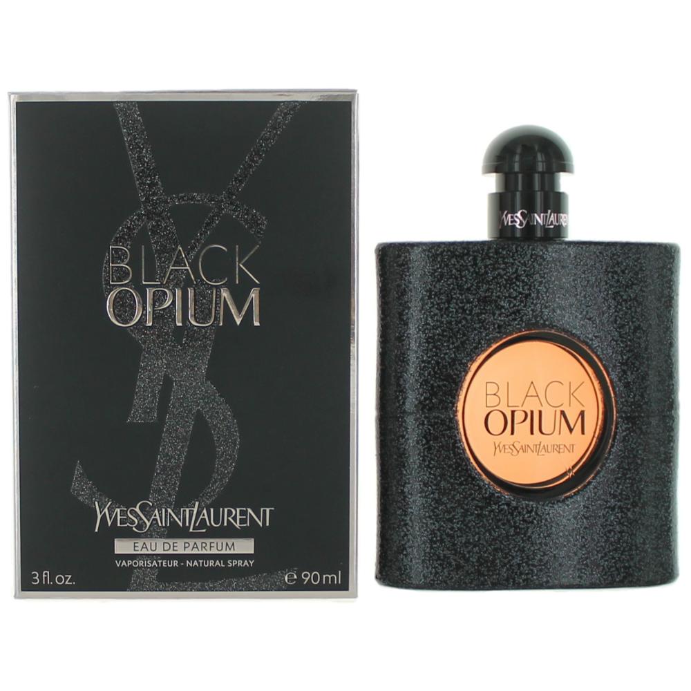 bottle of ysl black opium - great wedding day perfume