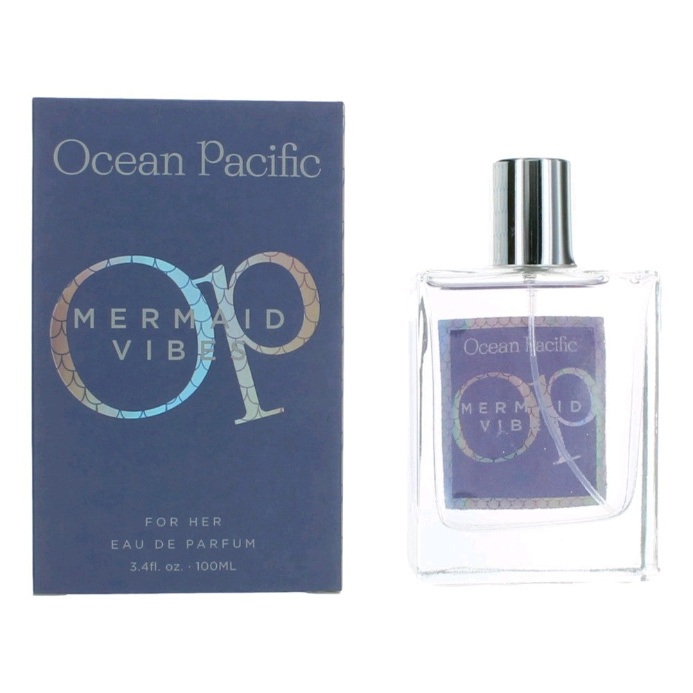 Bottle of OP Mermaid Vibes by Ocean Pacific, 3.4 oz Eau De Parfum Spray for Women