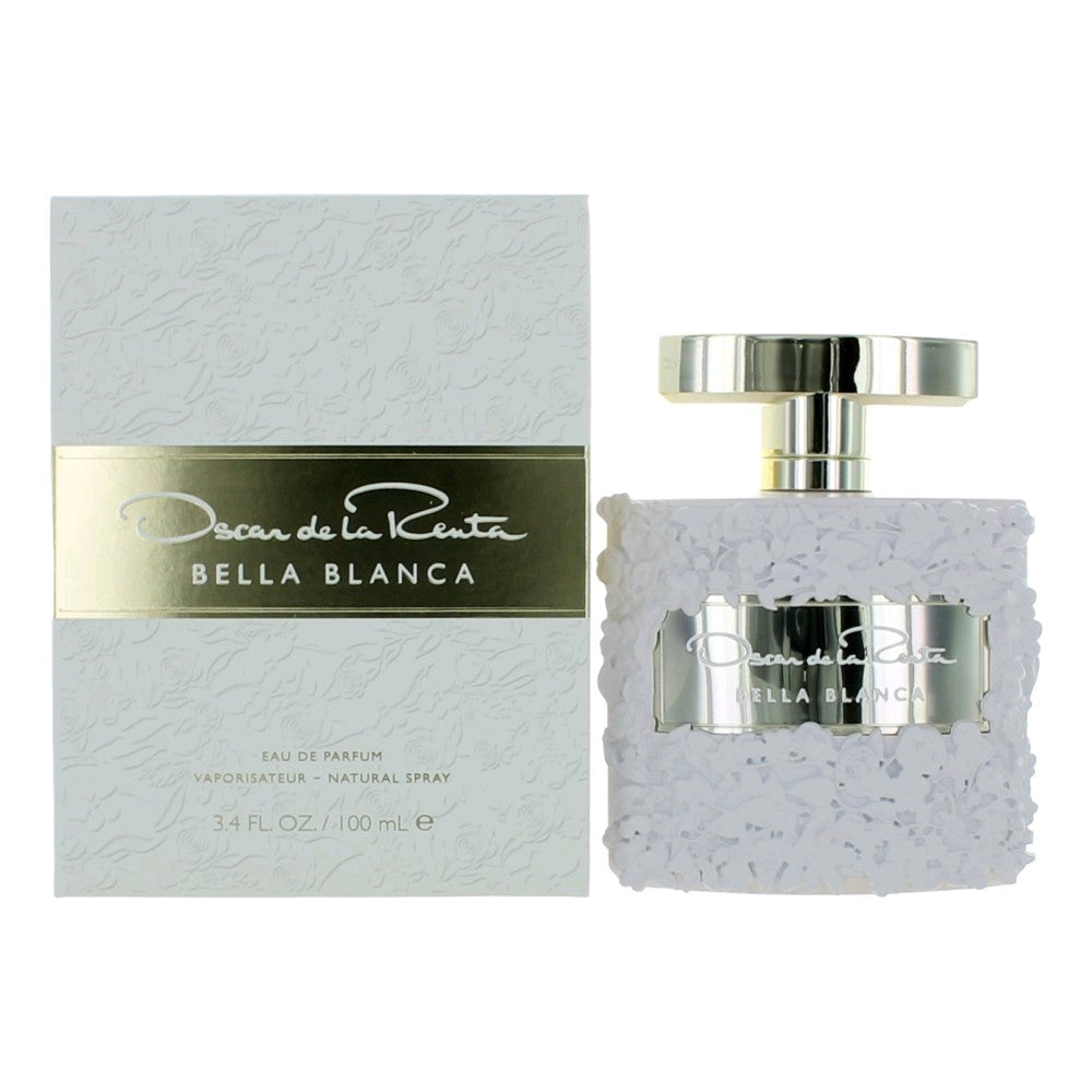 Bottle of Bella Blanca by Oscar De La Renta, 3.4 oz Eau De Parfum Spray for Women