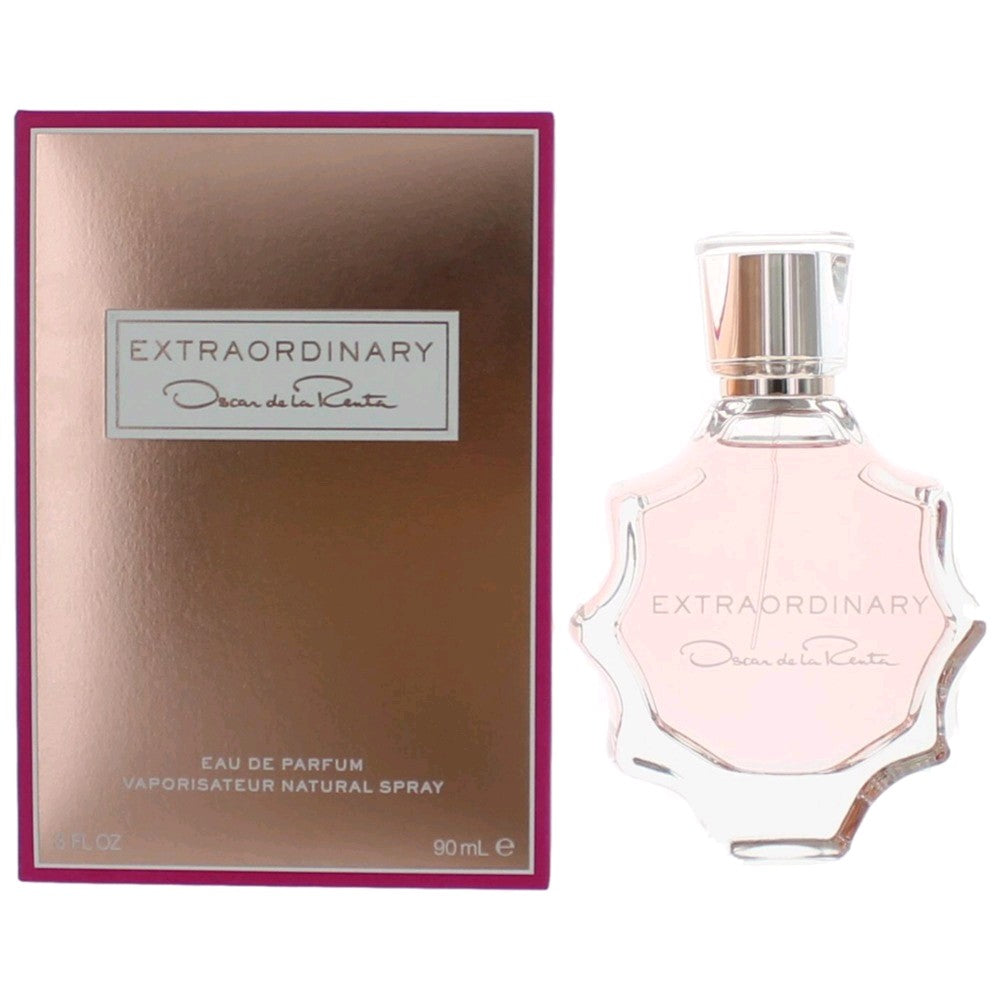 Bottle of Extraordinary by Oscar De La Renta, 3 oz Eau De Parfum Spray for Women