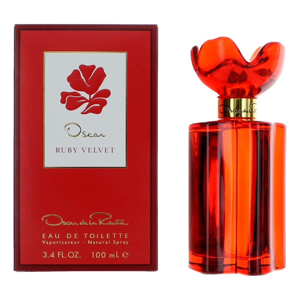 Bottle of Oscar Ruby Velvet by Oscar De La Renta, 3.4 oz Eau De Toilette Spray for Women