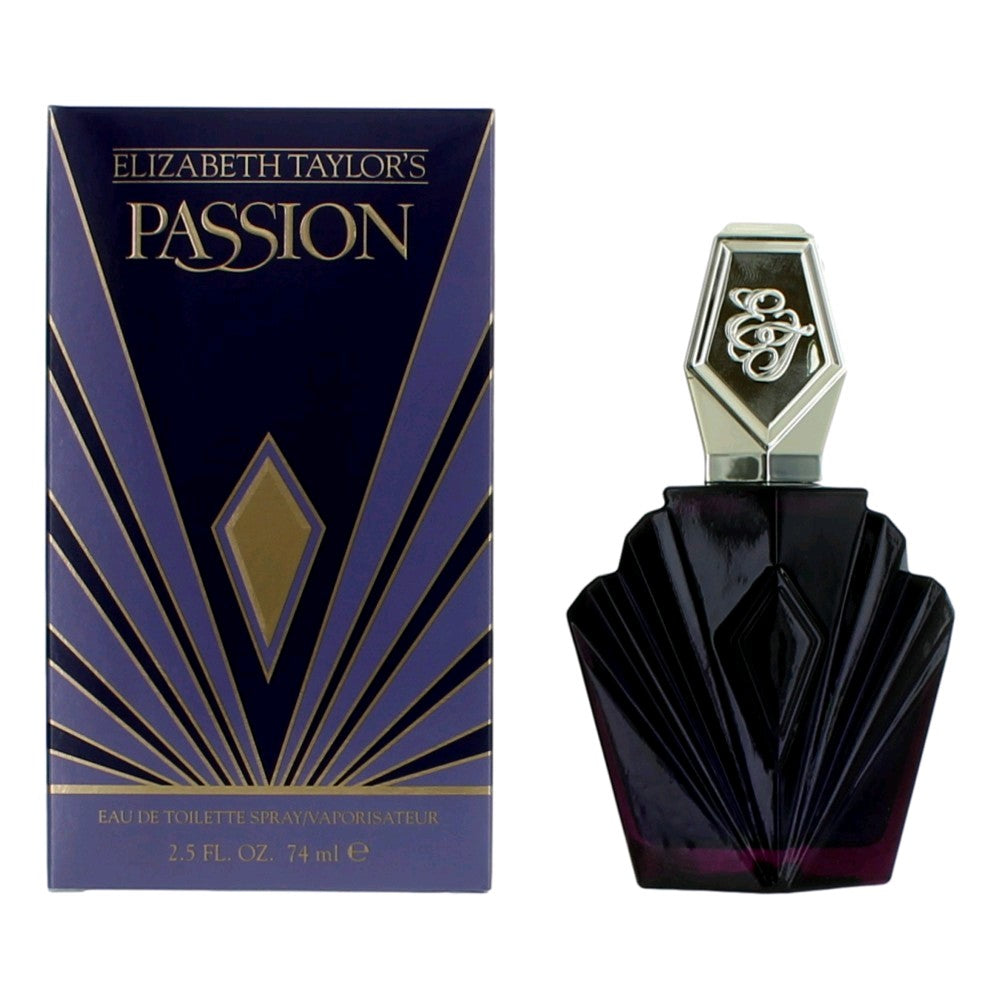 Bottle of Passion by Elizabeth Taylor, 2.5 oz Eau De Toilette Spray for Women